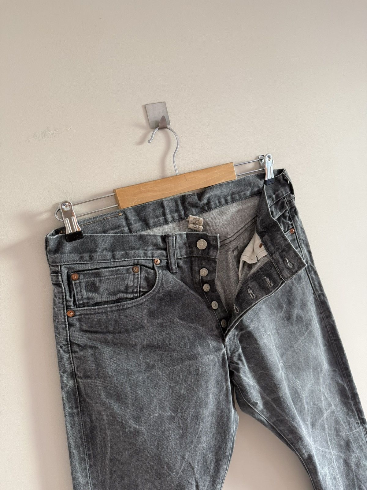 RRL Ralph Lauren Vintage Slim RRL Selvedge Denim Faded Jeans Size US 34 / EU 50 - 4 Thumbnail