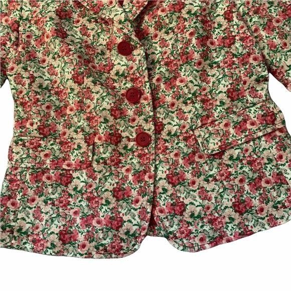 Talbots Talbots Petites Micro Floral Print Romantic Blazer Size XS / US 0-2 / IT 36-38 - 4 Thumbnail