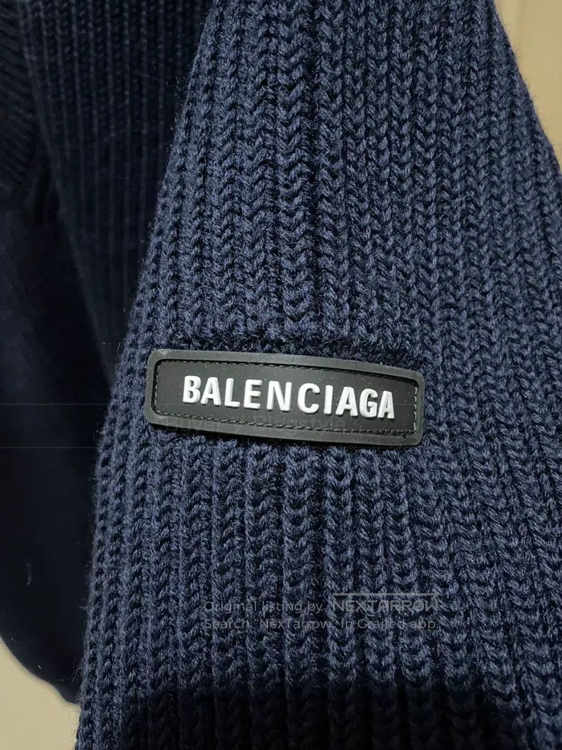 Balenciaga Balenciaga Logo Half-Zip Knit Sweater Size US XS / EU 42 / 0 - 2 Thumbnail