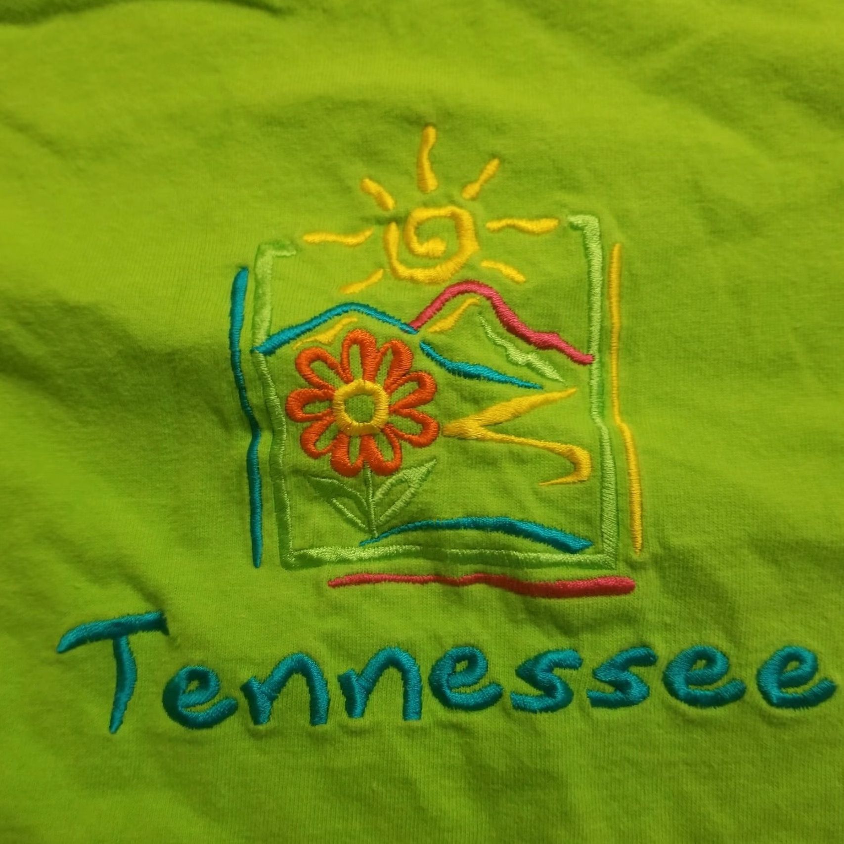 Vintage VINTAGE Time Square Sportswear Tennessee Green Embroidered Souvenir T Shirt XL Mens Crew Neck Short Sleeve 90s Size US XL / EU 56 / 4 - 3 Thumbnail