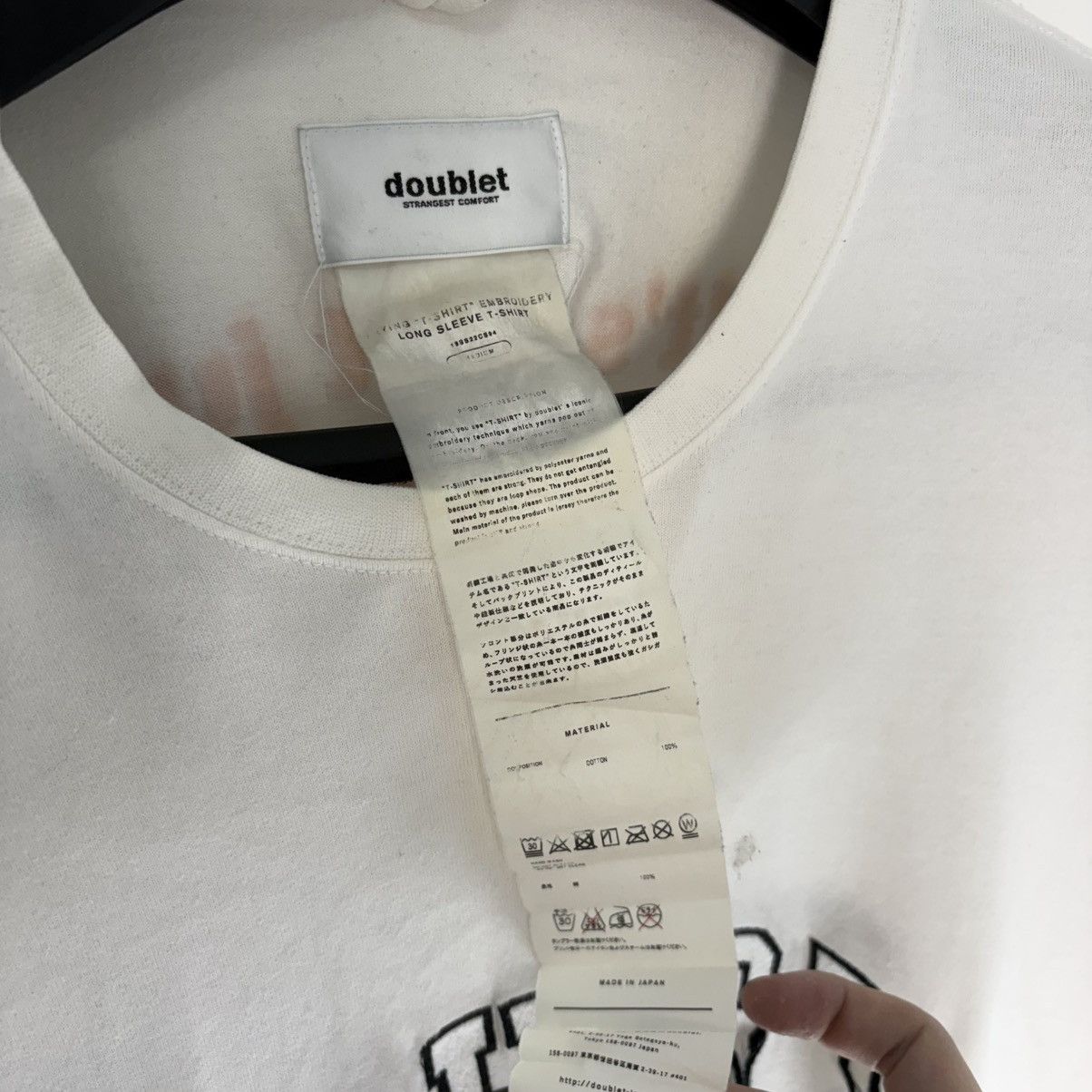 Doublet Doublet T-shirt longsleeve Size US M / EU 48-50 / 2 - 5 Thumbnail