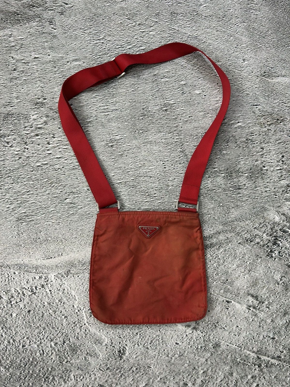 Prada Prada red shoulder bag nylon mini Size ONE SIZE - 1 Thumbnail