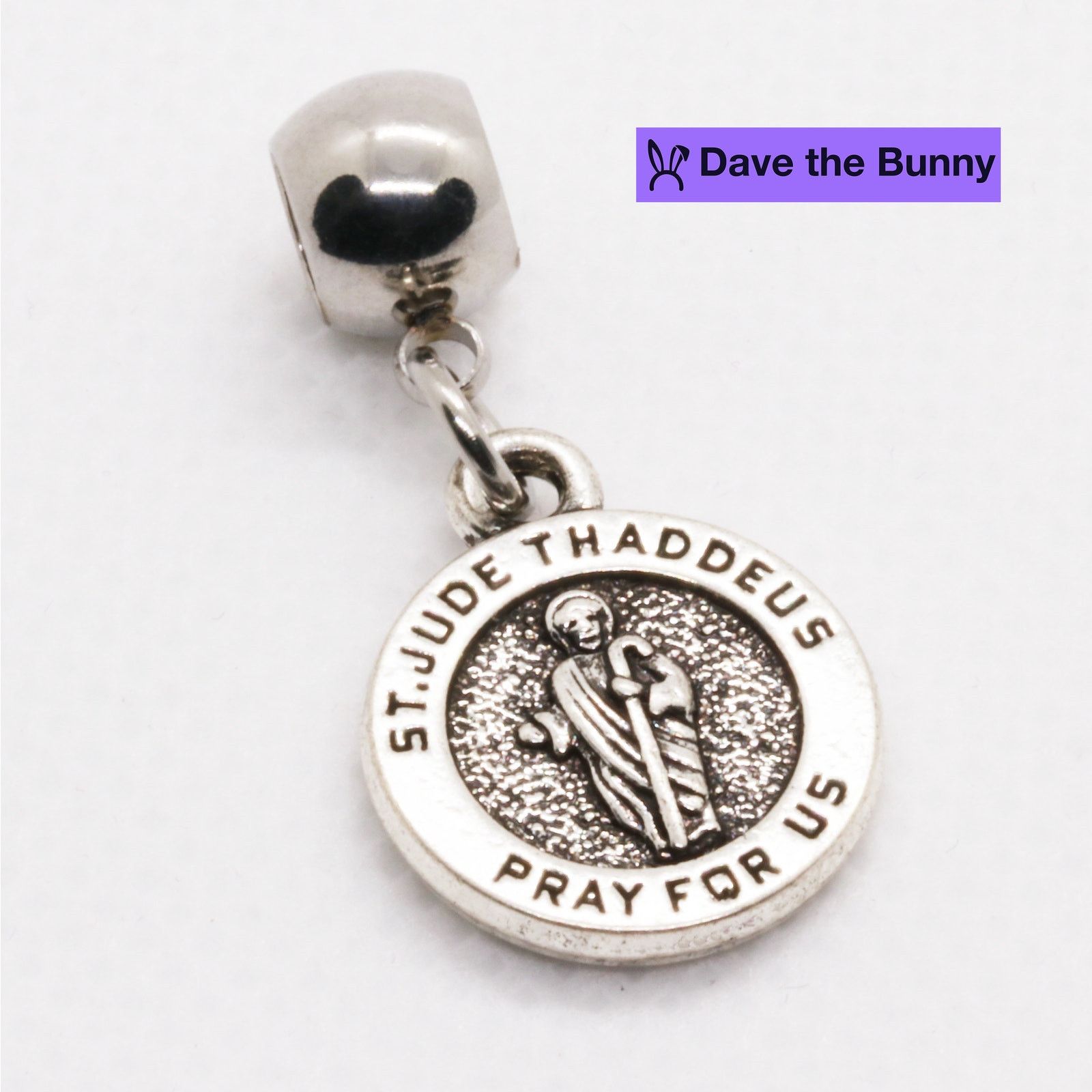 & Other Stories St Jude Medal Stainless Steel Connector Size ONE SIZE - 3 Thumbnail