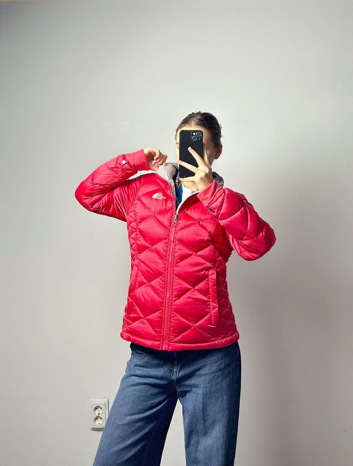 Vintage jacket down puffer the north face tnf 550 woman’s