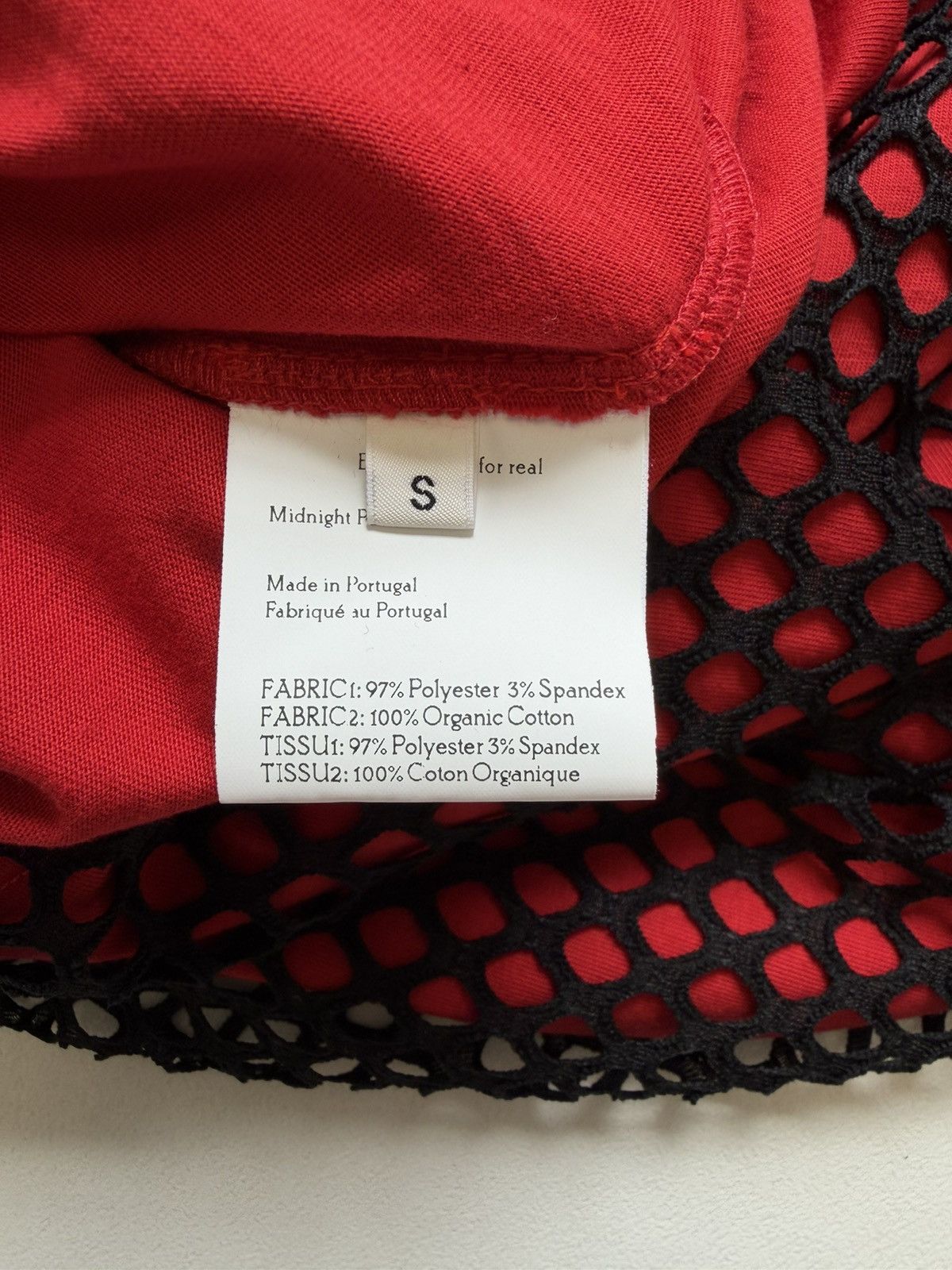 Wales Bonner ‘Record’ Black/Red Mesh Vest Size US S / EU 44-46 / 1 - 12 Thumbnail