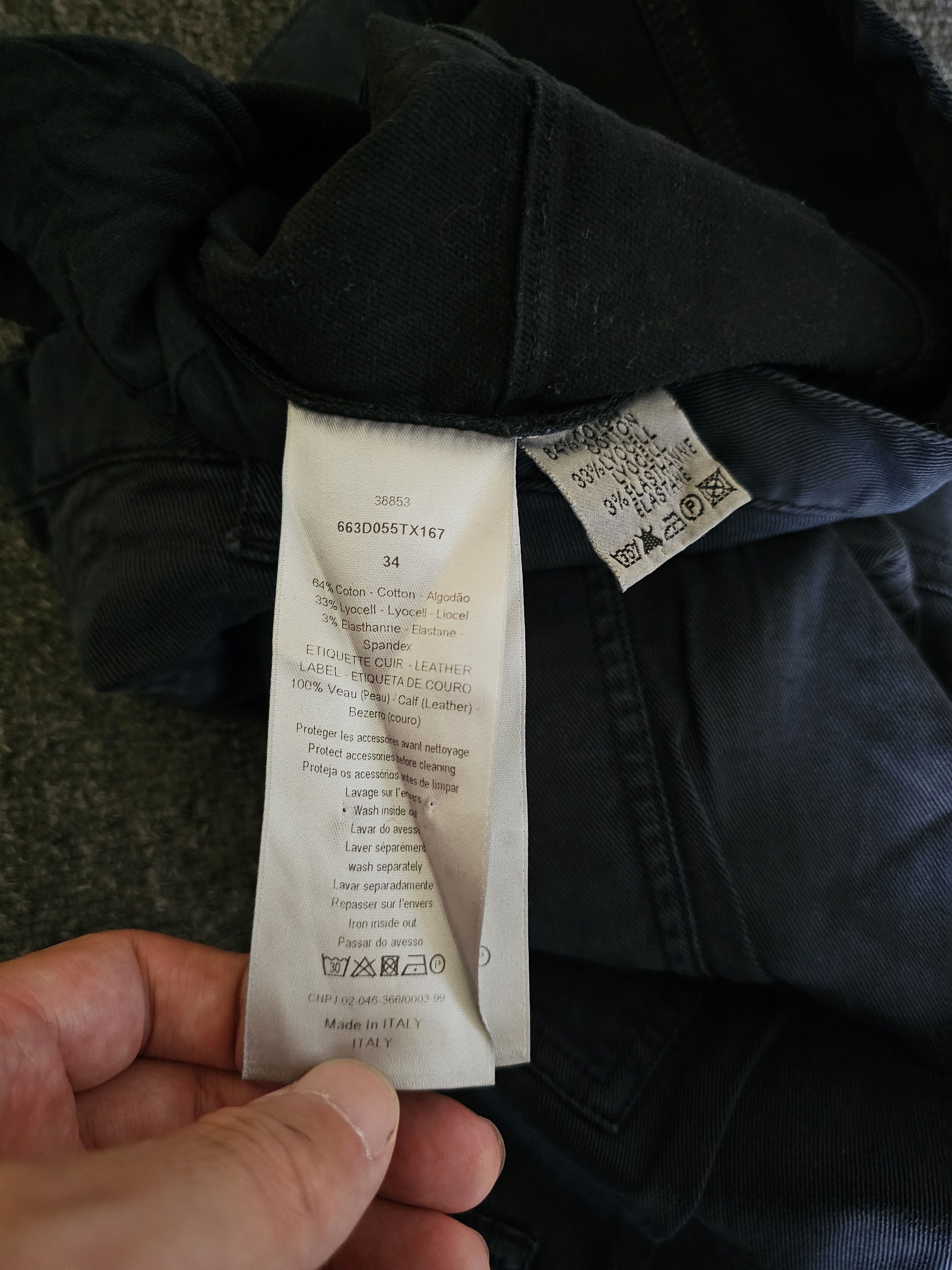 Dior Dior Men's Dark Gray Workwear Casual Pants Jeans Size 34 Size US 32 / EU 48 - 6 Thumbnail