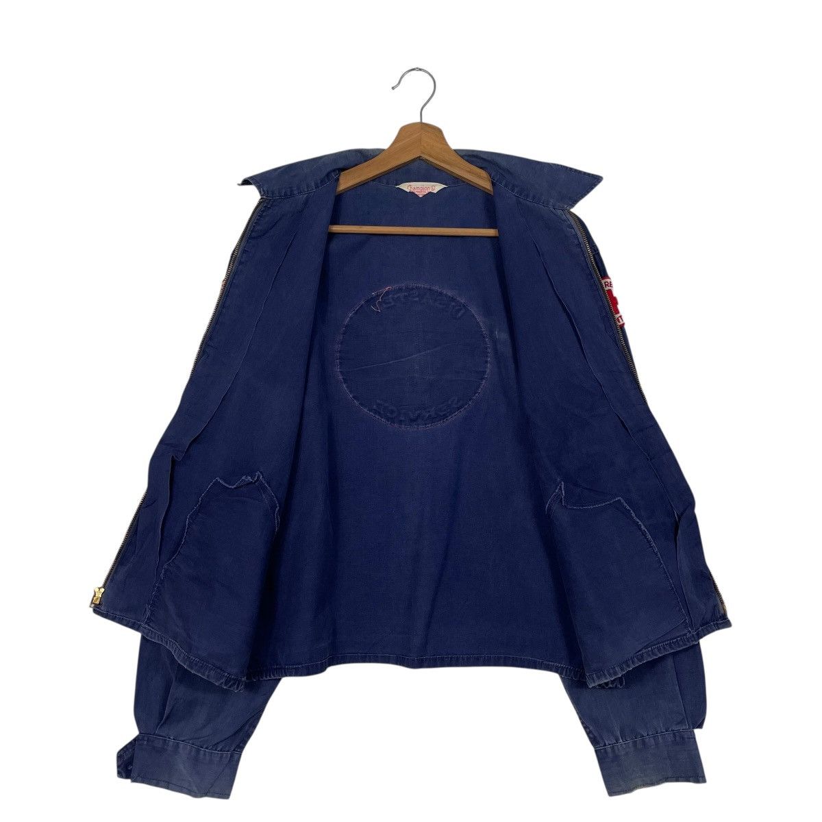 Champion Vtg 50/60s Champion Running Man Disaster Service Jacket Size US L / EU 52-54 / 3 - 11 Thumbnail