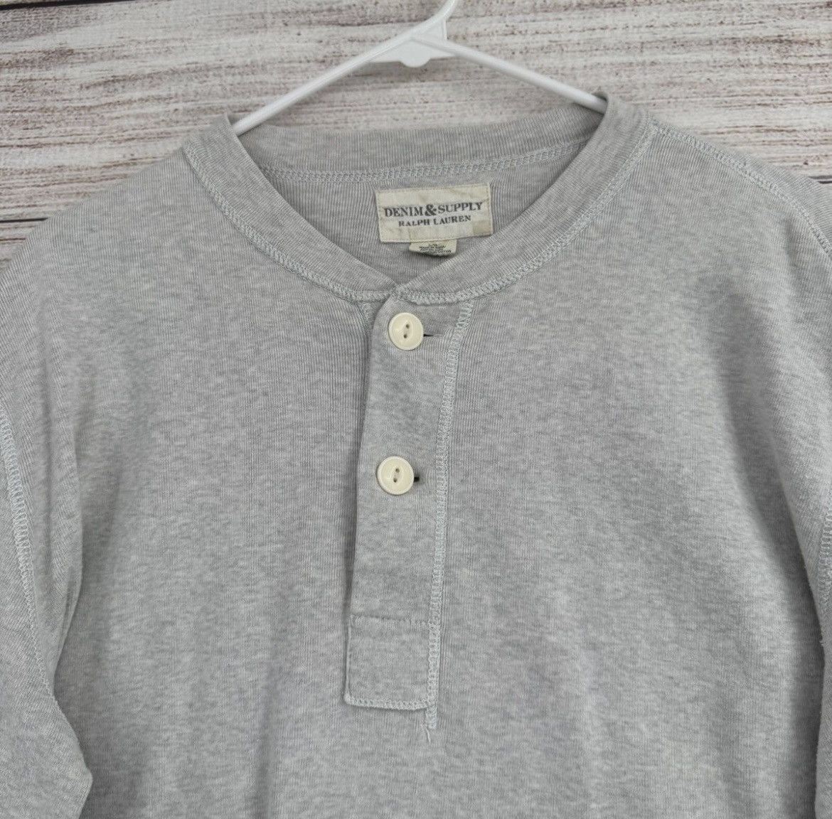 Ralph Lauren Vintage Grey Ralph Lauren Thermal Long sleeve Size US L / EU 52-54 / 3 - 3 Thumbnail