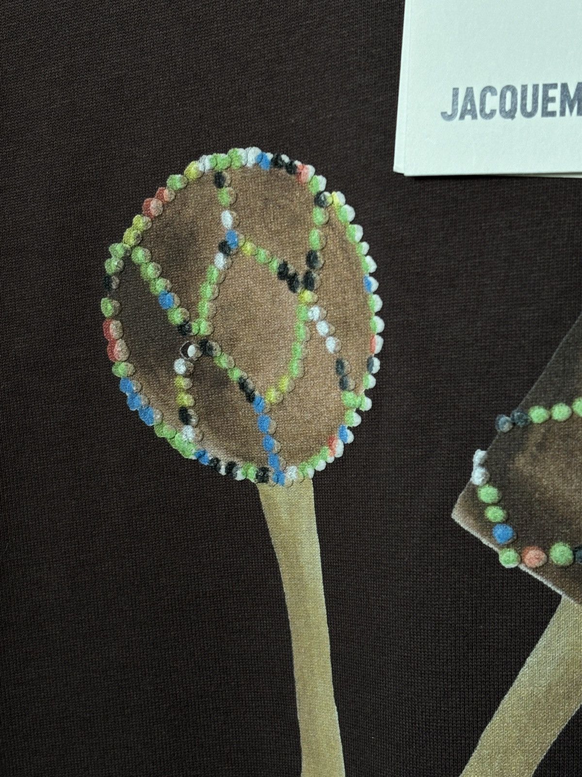 Jacquemus | Maraca Print Mocha Brown Logo Graphic Tee, Men's (Size Xxl) — image 5 of 6