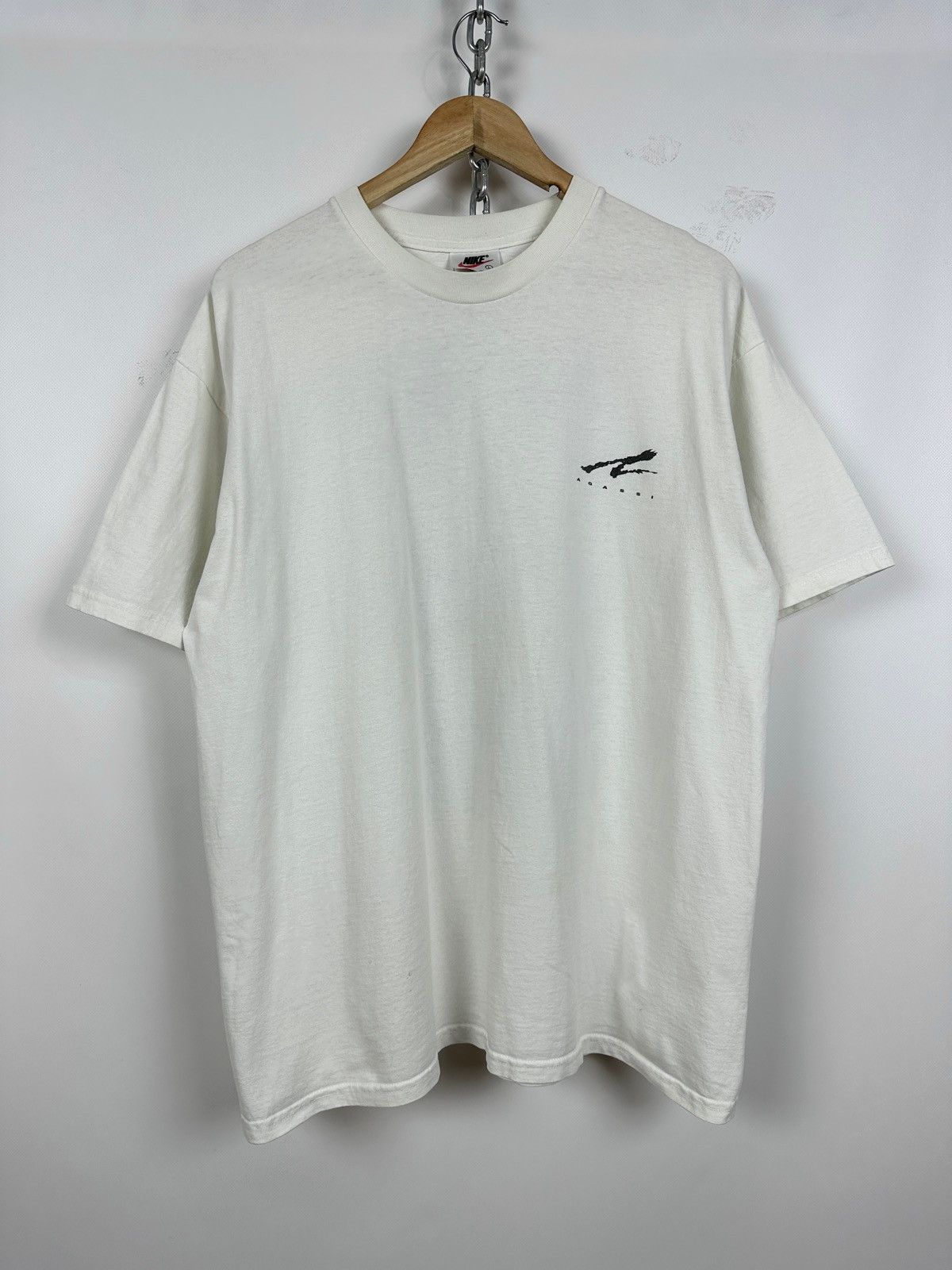 Nike 90s Vintage Nike Andre Agassi Graphic T Shirt Size US XL / EU 56 / 4 - 2 Thumbnail