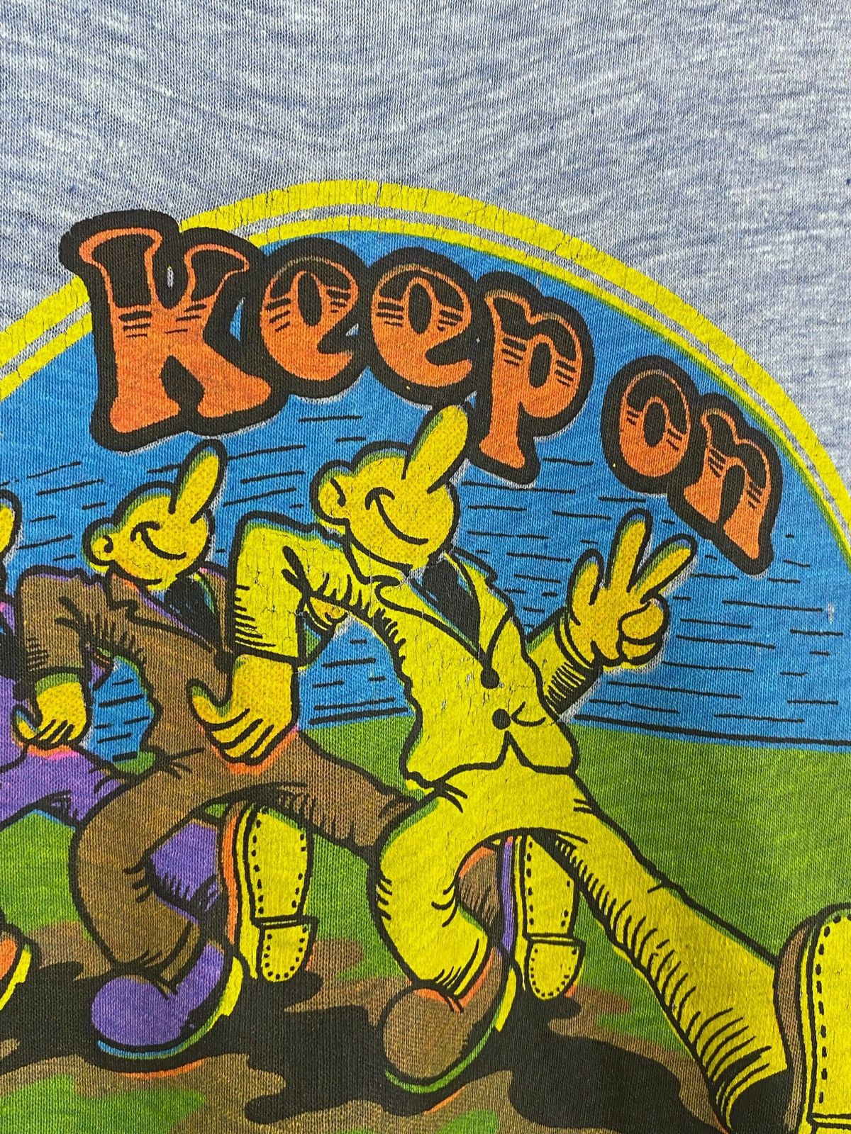 Vintage 1970’s Vintage R. Crumb Keep On Truckin’.. Graphic Tee Size US L / EU 52-54 / 3 - 4 Thumbnail