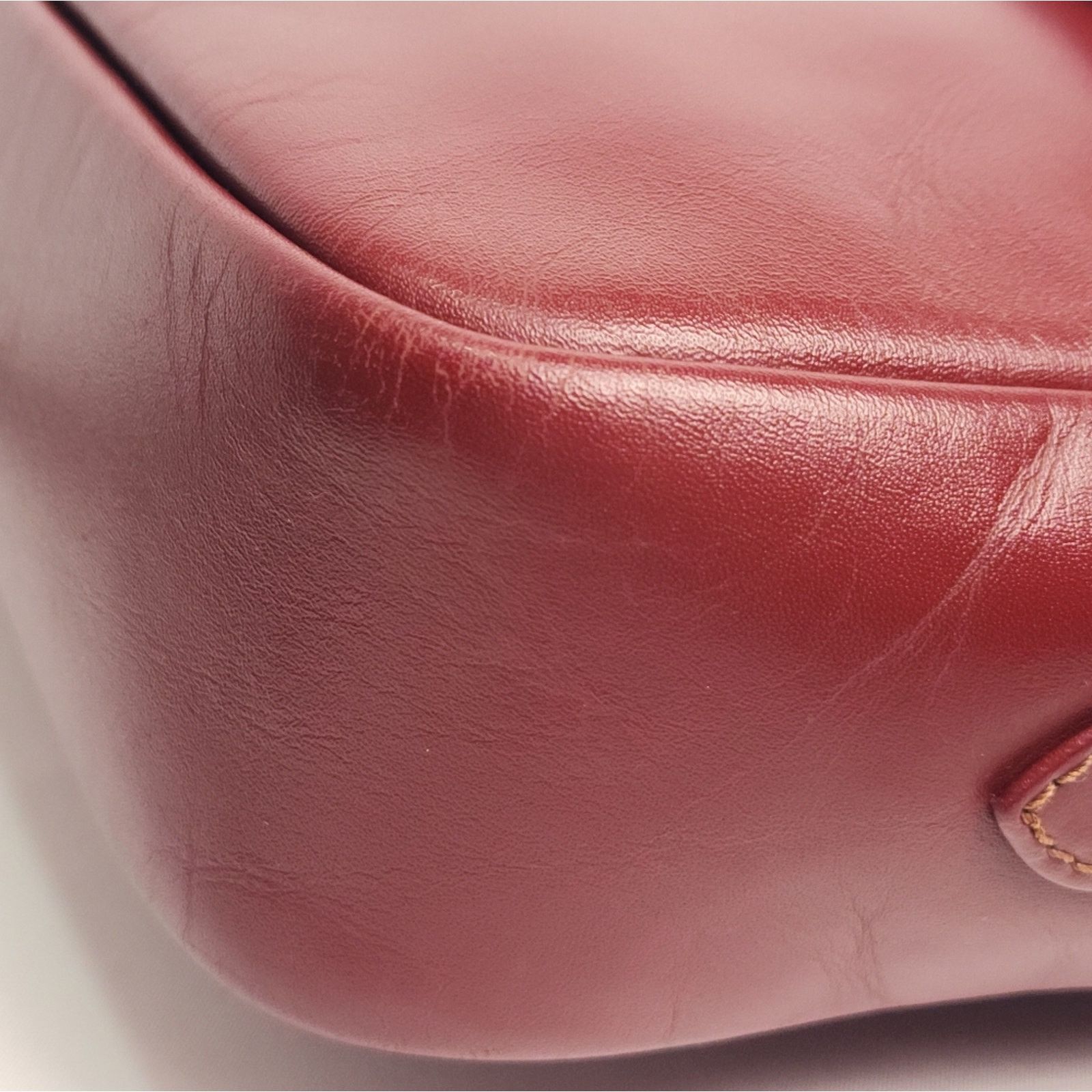 Cartier Cartier Burgundy Bordeaux Leather Shoulder Bag Size ONE SIZE - 9 Thumbnail