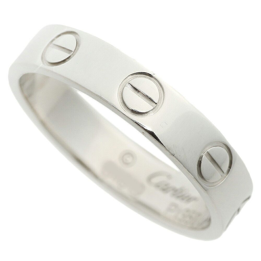 Cartier Cartier Cartier Platinum Pt950 Mini Love Ring Metal Ring in Excellent Condition Size ONE SIZE - 1 Thumbnail