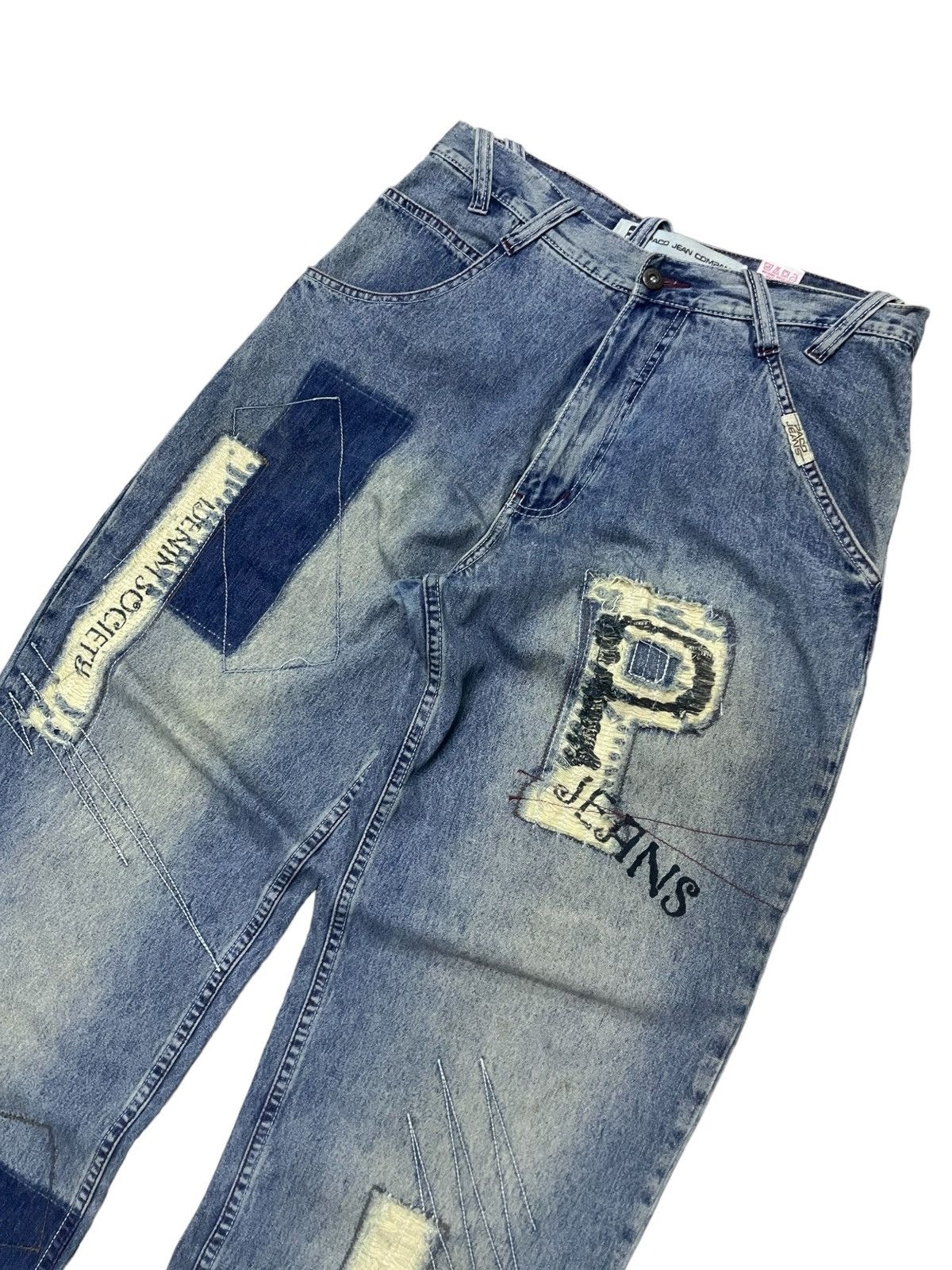 JNCO × Southpole Y2K Paco Baggy Massive Deconstructed Rap Hip Hop Jeans Denim Size US 30 / EU 46 - 4 Thumbnail