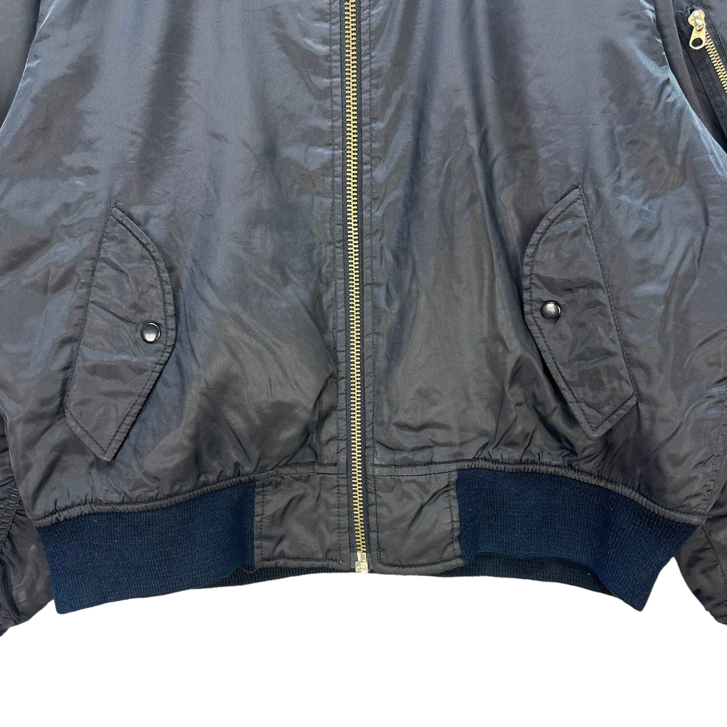 Japanese Brand GLEEMAN MA 1 BOMBER FLIGHT JACKET #8388-007 Size US XL / EU 56 / 4 - 3 Thumbnail