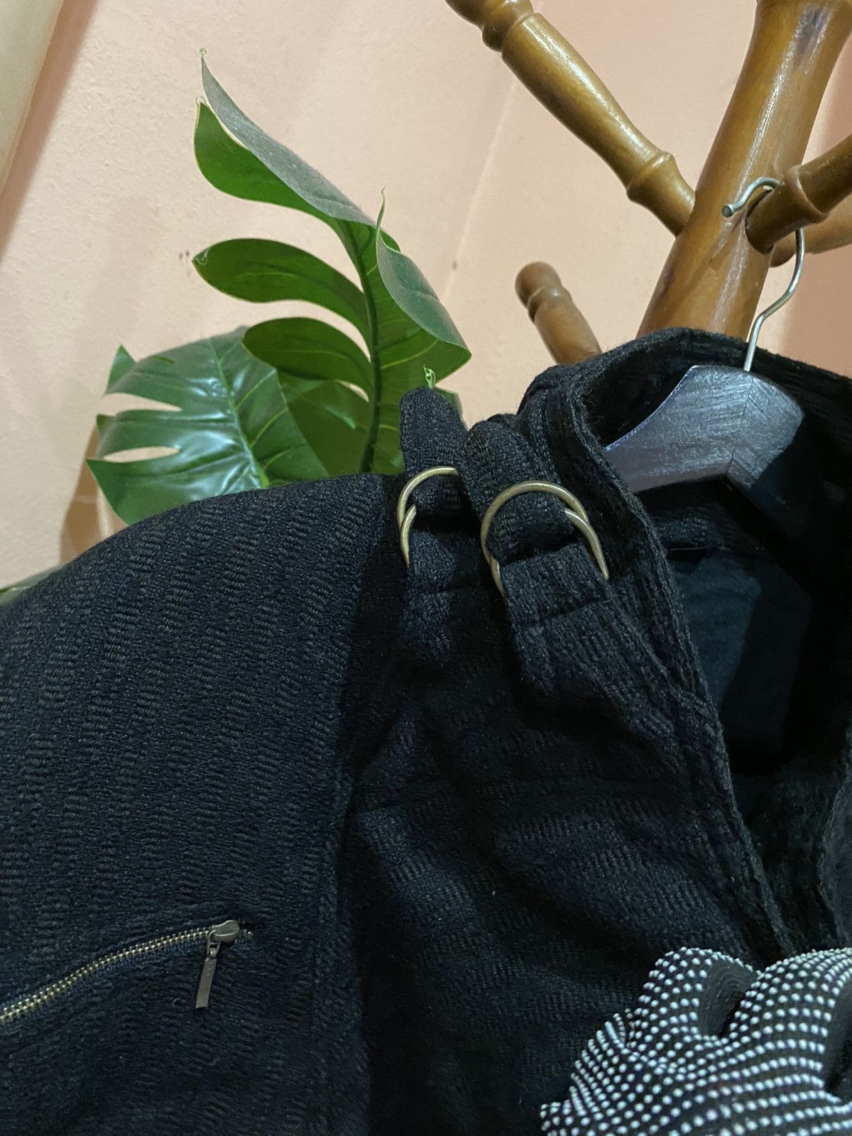 Japanese Brand Black Avant-Garde High-Collar Utility Jacket with Buckle Size US L / EU 52-54 / 3 - 8 Thumbnail