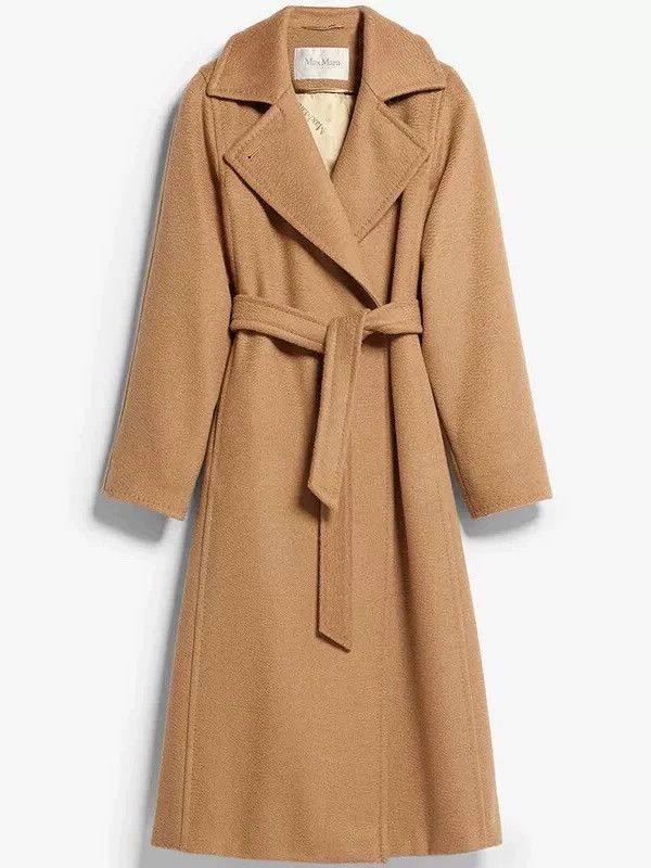 Max Mara Max Mara Camel hair classic long lace-up coat Size S / US 4 / IT 40 - 1 Thumbnail