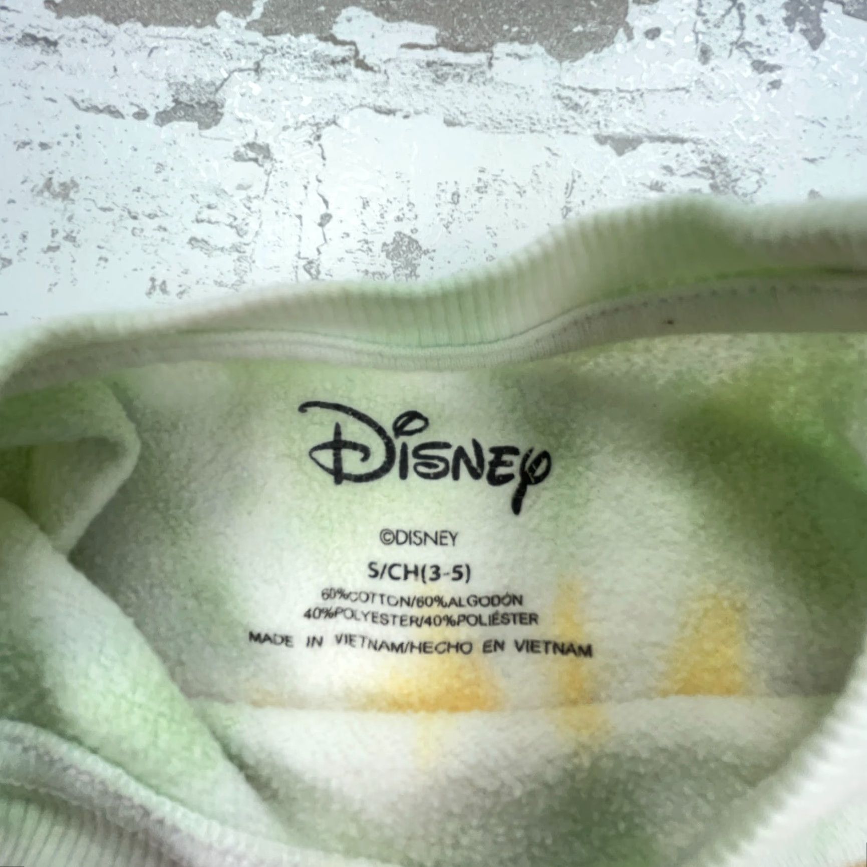 Disney Disney Sweatshirt Womens Small Yellow Crew Neck Mickey Mouse Logo Graphic Print Raglan Sleeve All Seasons Cotton Blend Size S / US 4 / IT 40 - 5 Thumbnail