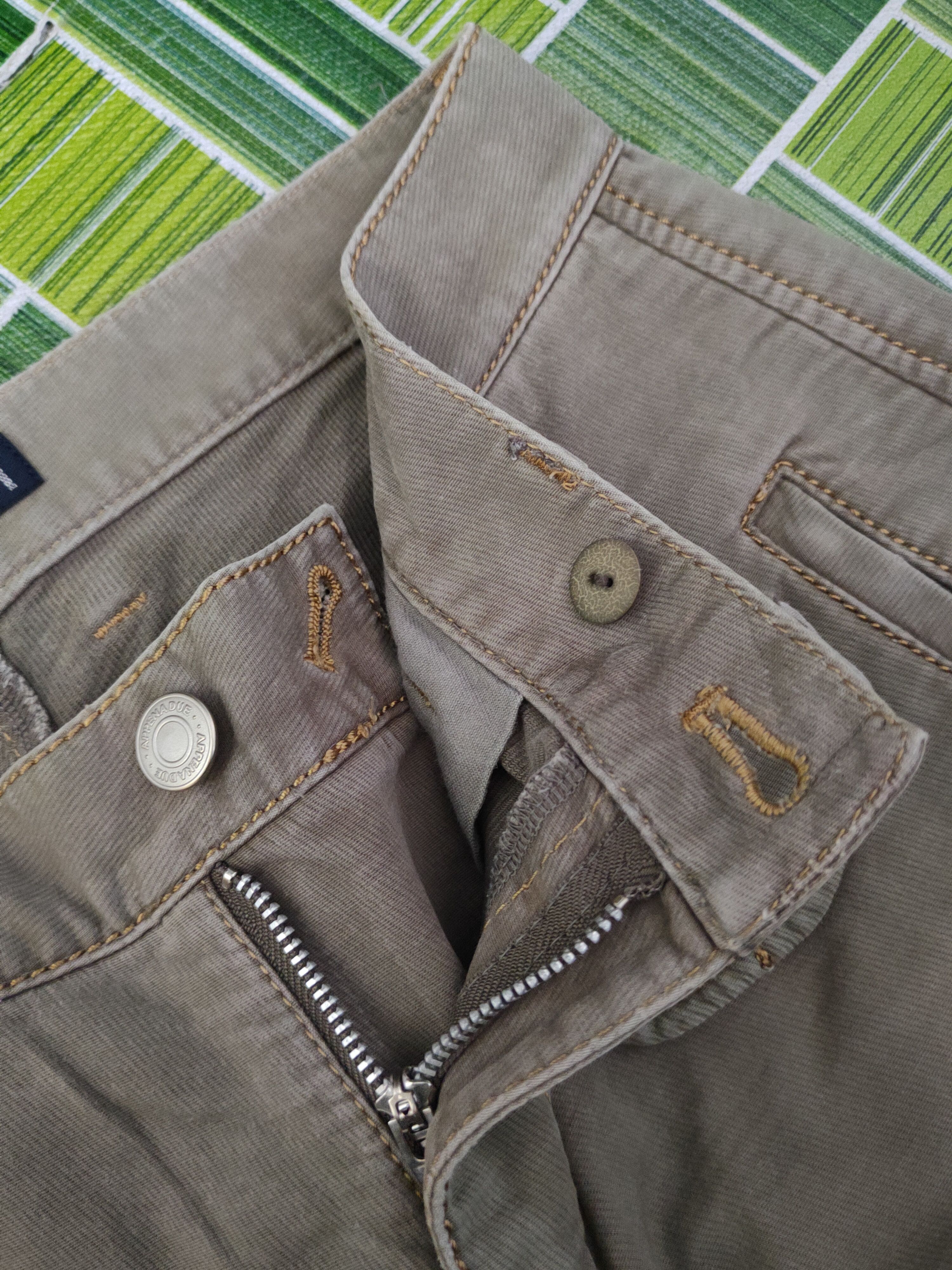 Japanese Brand DL Appena Due Green Faded Multipocket Cargo Pants #2420 Size 27" / US 4 / IT 40 - 13 Thumbnail