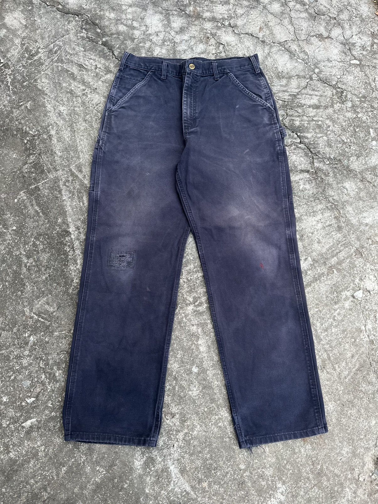 Carhartt × Vintage (34x31) Crazy Vintage Y2K Carhartt Carpenter Pants B11 MDT Size US 34 / EU 50 - 1 Thumbnail