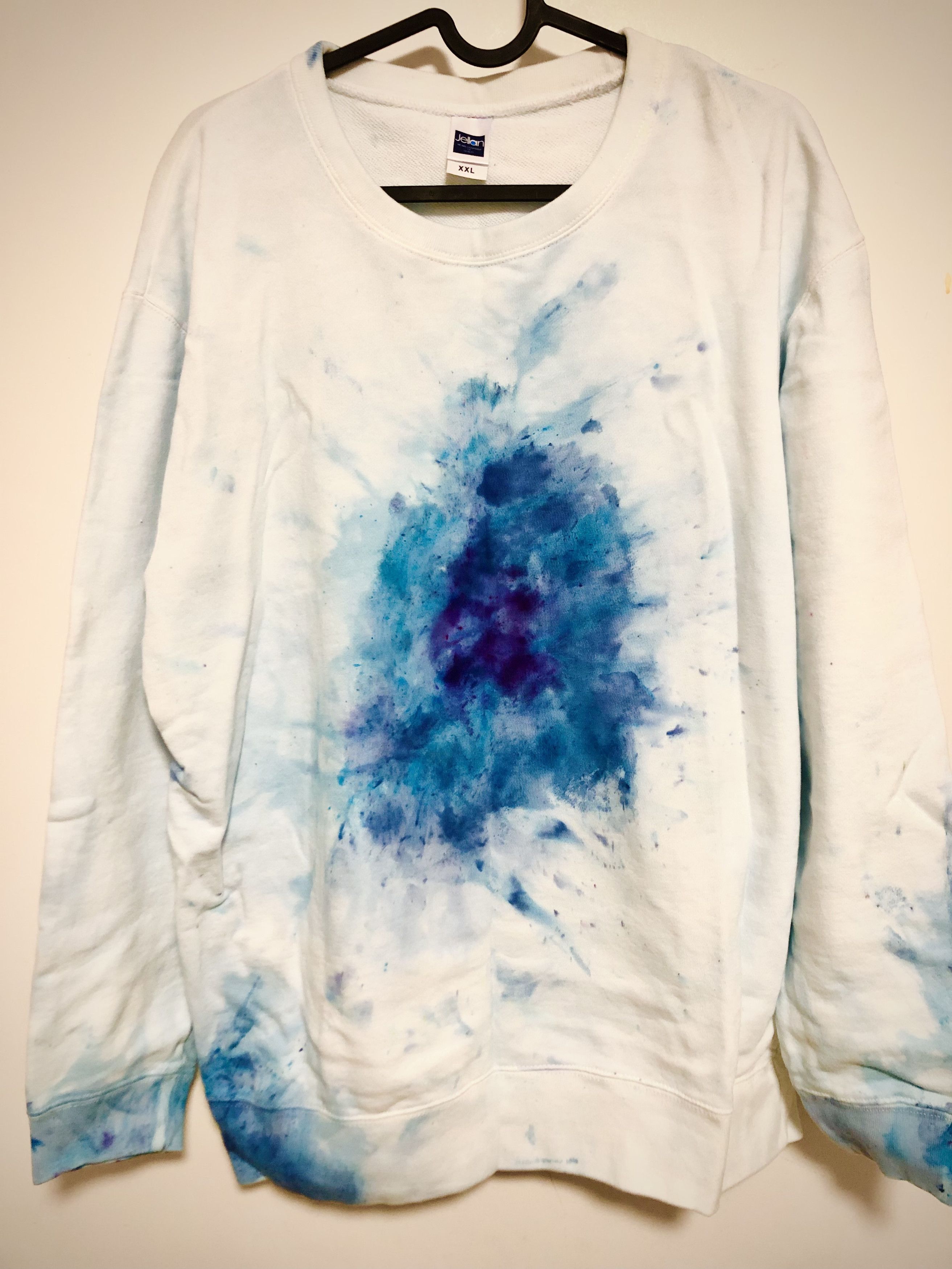 Japanese Brand × Vintage 1 of 1 Japanese Hand Dyed Tie Dye Crew Sweatshirt Size US L / EU 52-54 / 3 - 1 Thumbnail