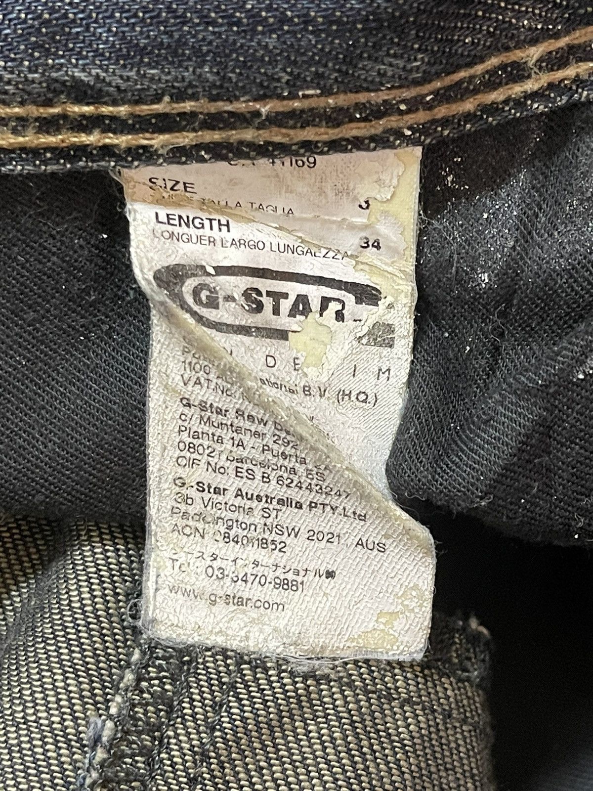 G-Star Vintage Japanese Gstar Faded Wash Style Loose Jeans Size US 32 / EU 48 - 9 Thumbnail