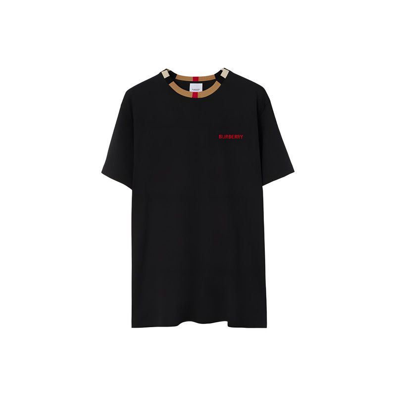 Burberry Burberry Black Crew Neck Short Sleeve T-Shirt 0079 Size US XXL / EU 58 / 5 - 1 Thumbnail