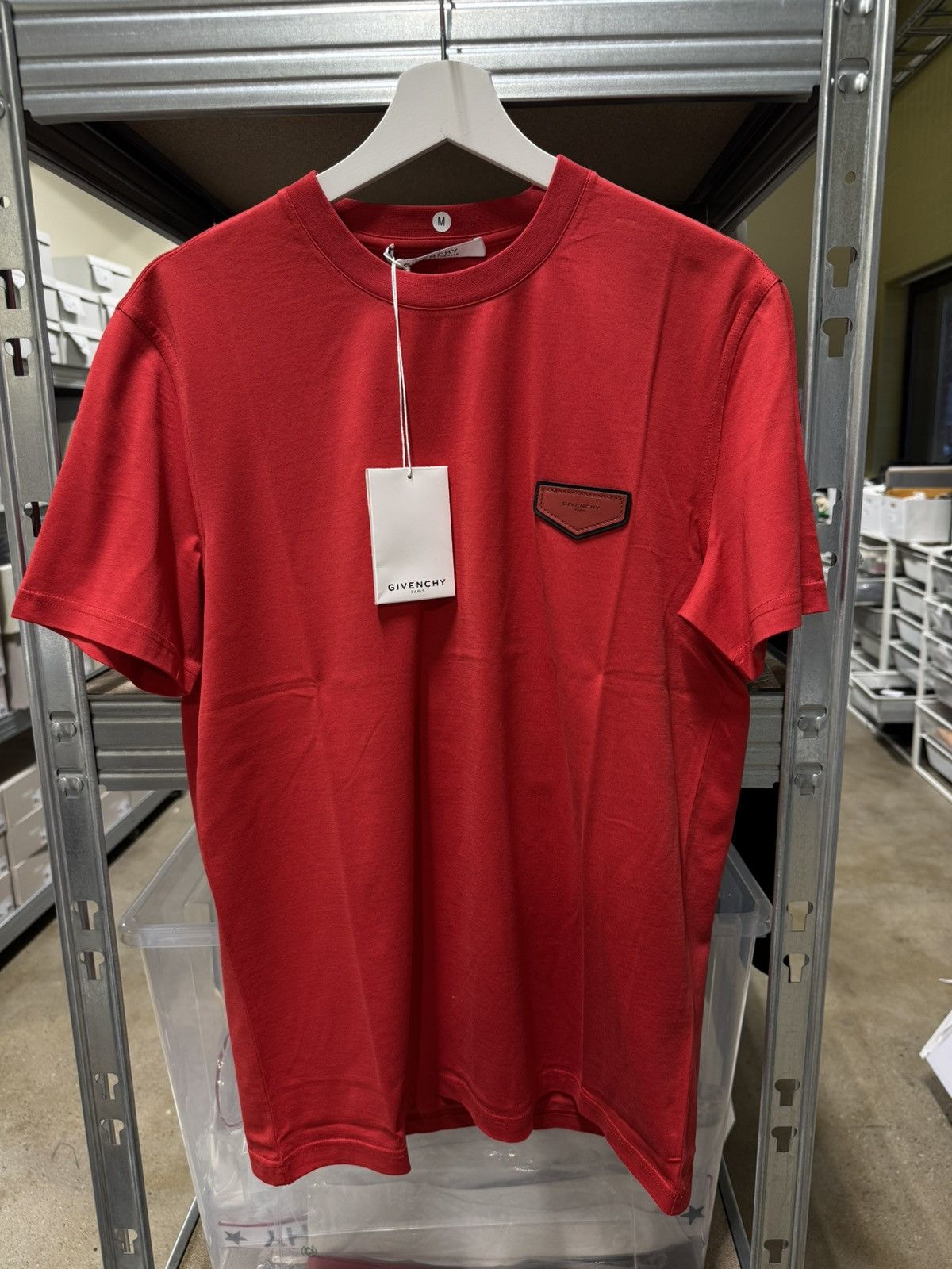 Givenchy Givenchy Logo Patch T-Shirt NEW 550$ Size US M / EU 48-50 / 2 - 1 Thumbnail