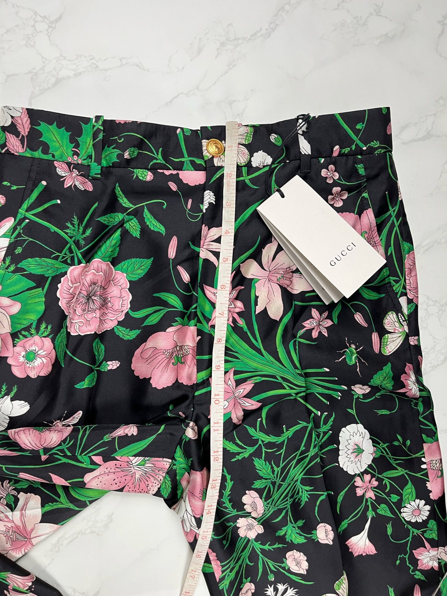 Gucci 🔥75% OFF🔥 [SALE] Gucci Floral Print Silk Palazzo Pants Size 28" / US 6 / IT 42 - 7 Thumbnail