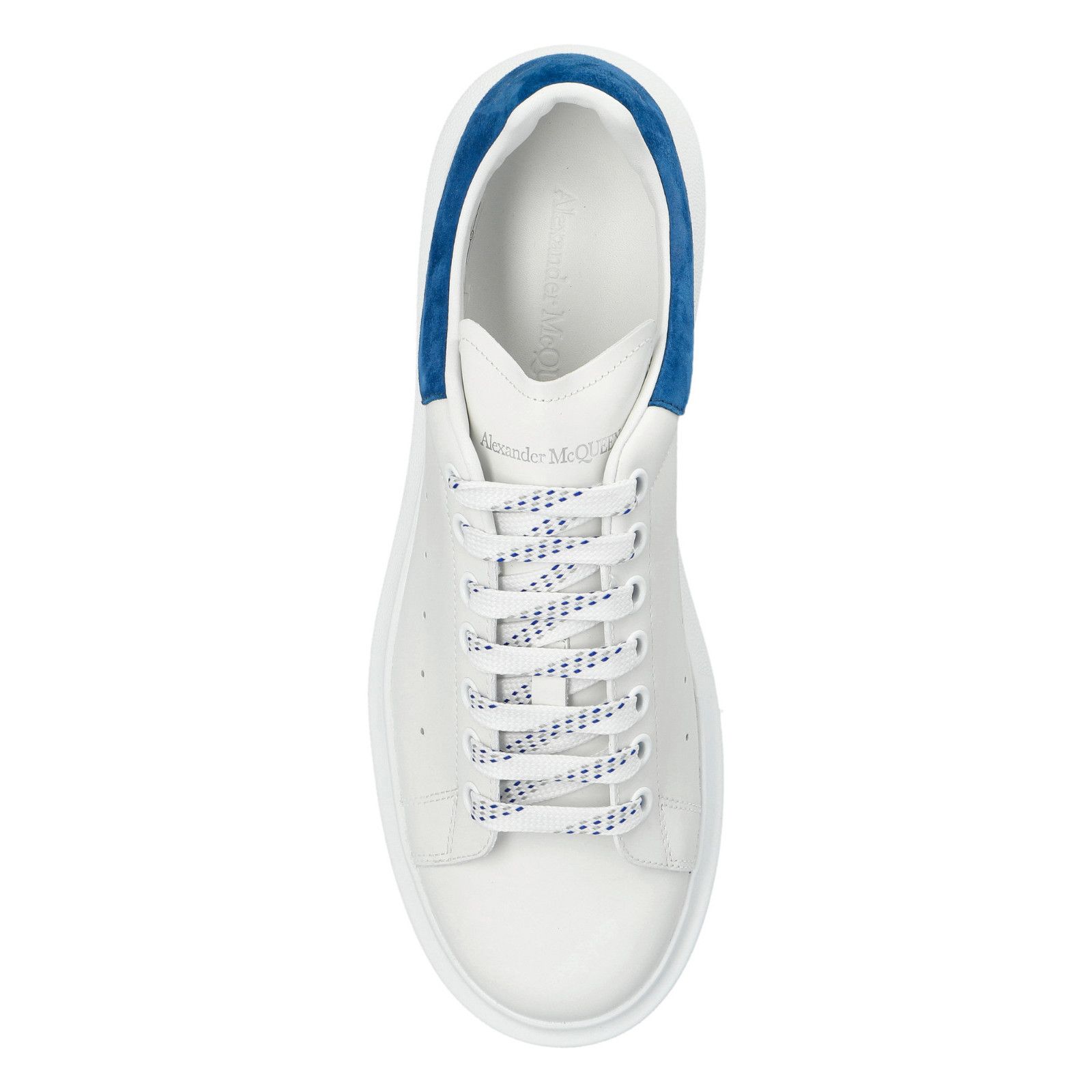 Alexander McQueen ALEXANDER MCQUEEN Men's Oversized White/Navy Sneakers New & Size US 8 / EU 41 - 4 Thumbnail