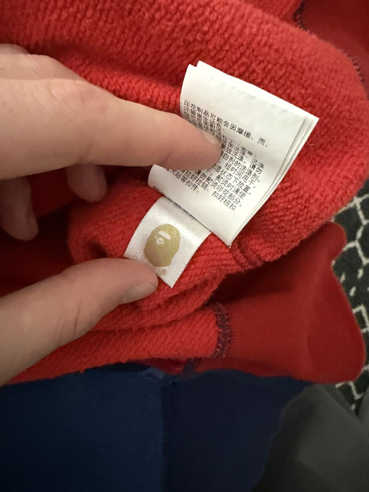 Bape Red and blue bape zip up Size US XL / EU 56 / 4 - 7 Thumbnail