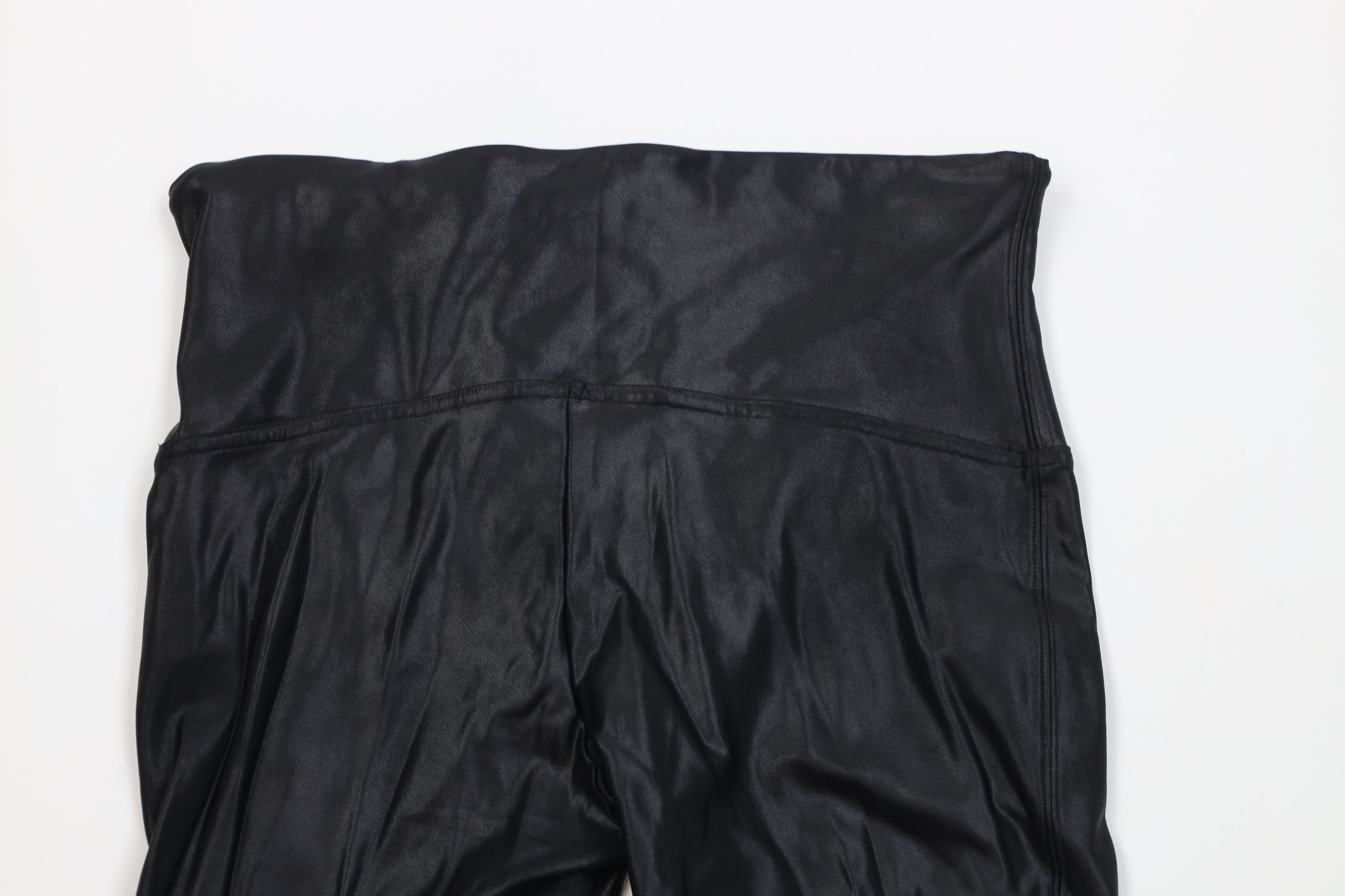 Spanx Spanx Faux Leather Spandex Leggings Pants Black Shapewear Size 29" - 8 Thumbnail