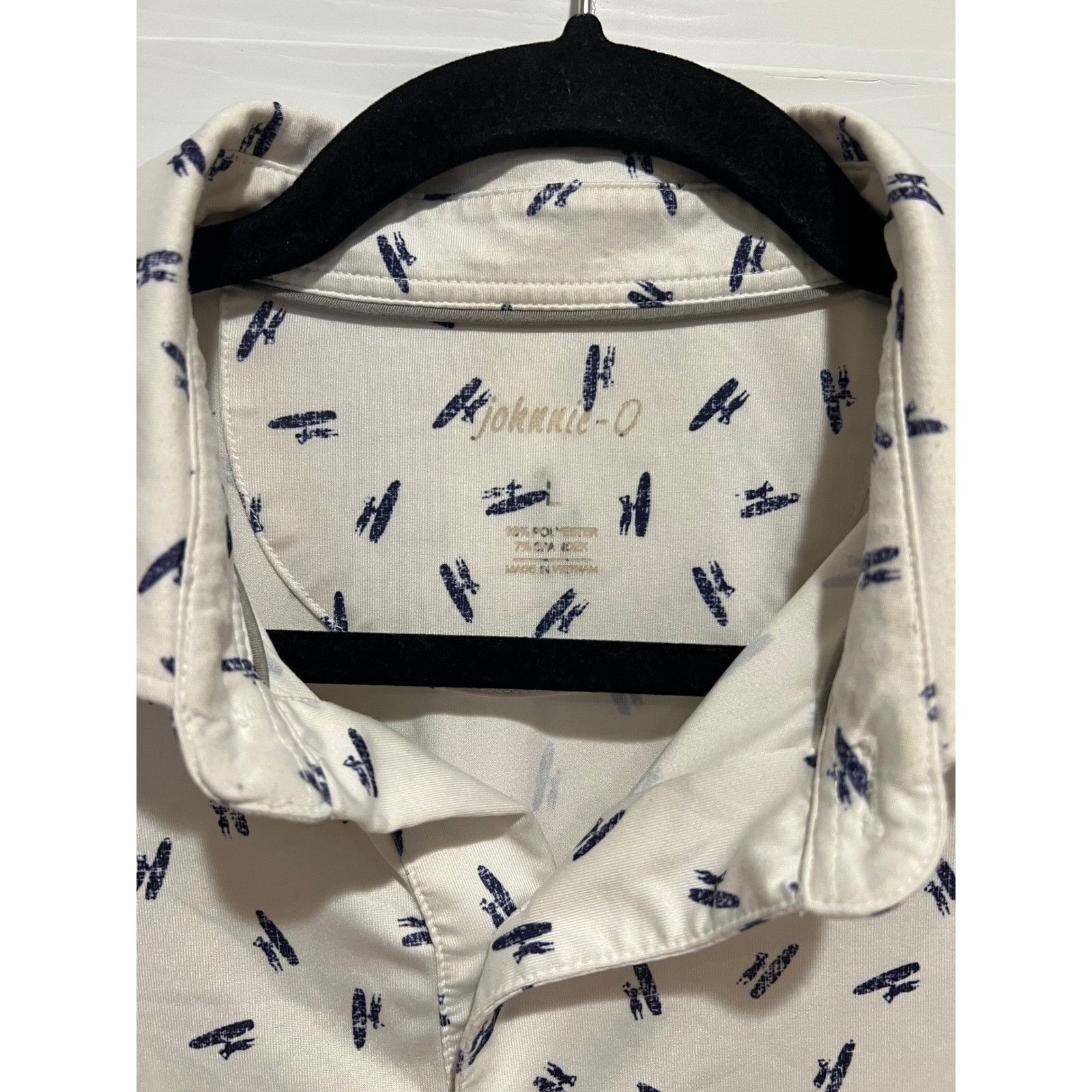 johnnie-O johnnie-O Mens Polo Shirt White Surfboard Print Golf Casual Size US L / EU 52-54 / 3 - 2 Thumbnail