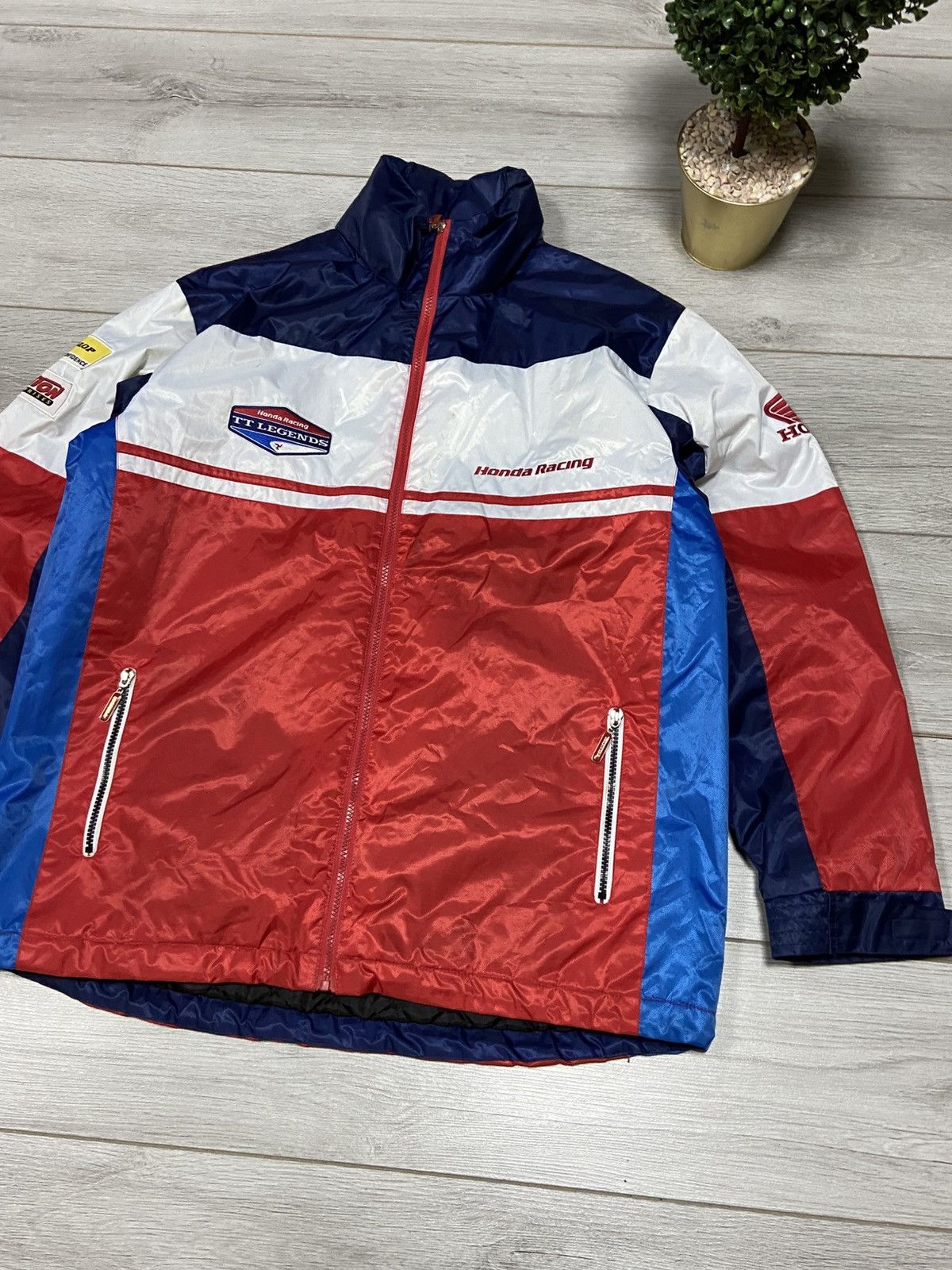 Honda Honda vintage big logo racing jacket big logo Size US L / EU 52-54 / 3 - 3 Thumbnail