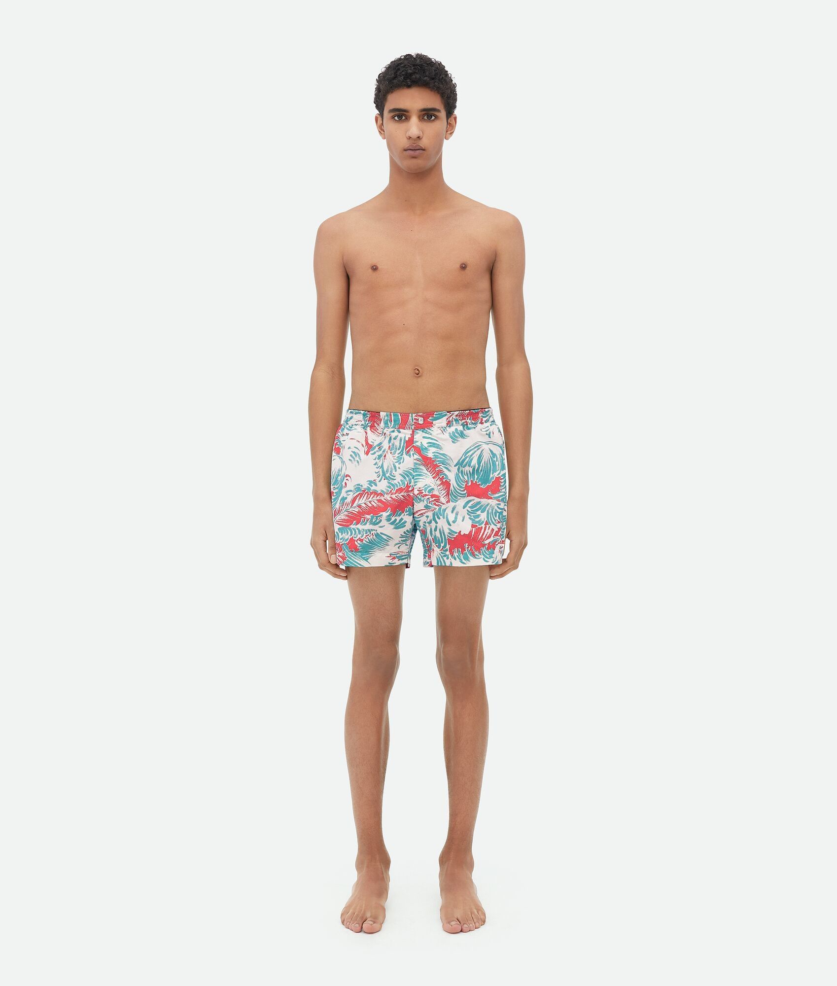 Bottega Veneta o1n1vont1224 Printed Nylon Swim Shorts in Multicolor Size US 30 / EU 46 - 1 Thumbnail