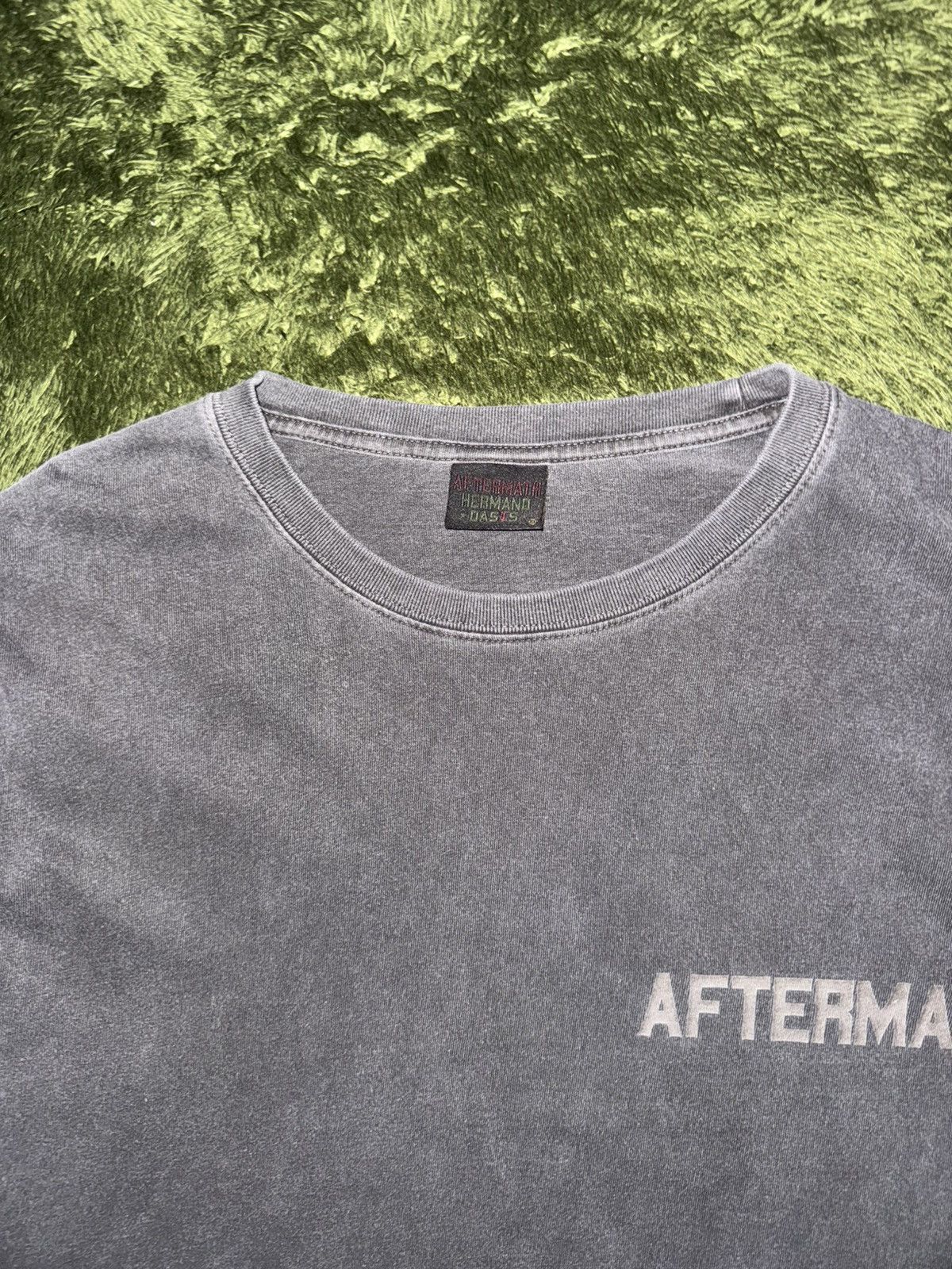 Japanese Brand [XL] AFTERMATH Garment Dyed Longsleeve Charcoal Size US XL / EU 56 / 4 - 3 Thumbnail