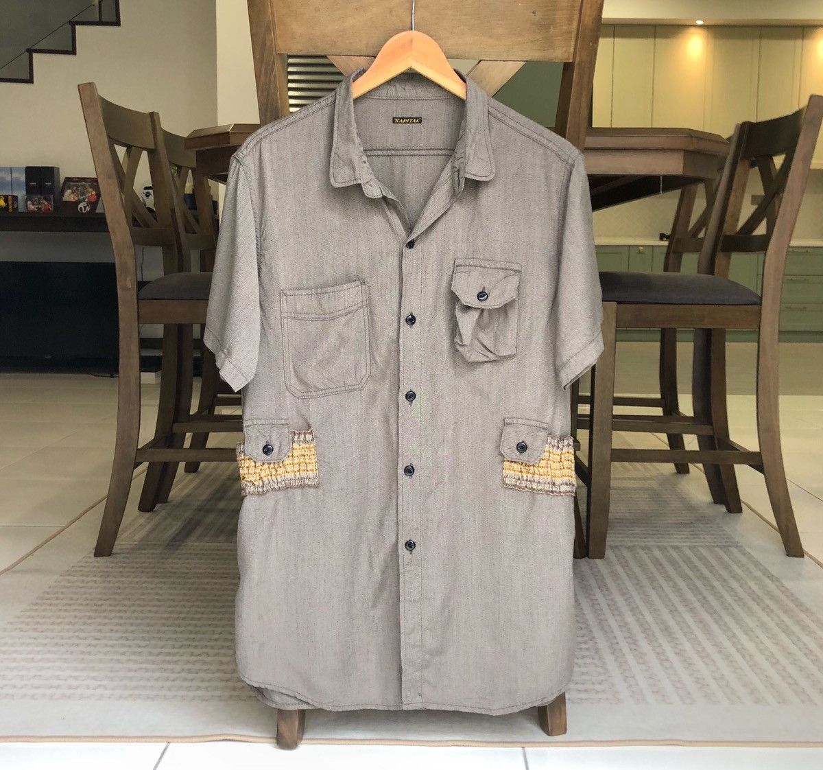 Kapital Vintage KAPITAL by Yashamiro Rayyon Short Sleeve Shirt Size US L / EU 52-54 / 3 - 1 Thumbnail