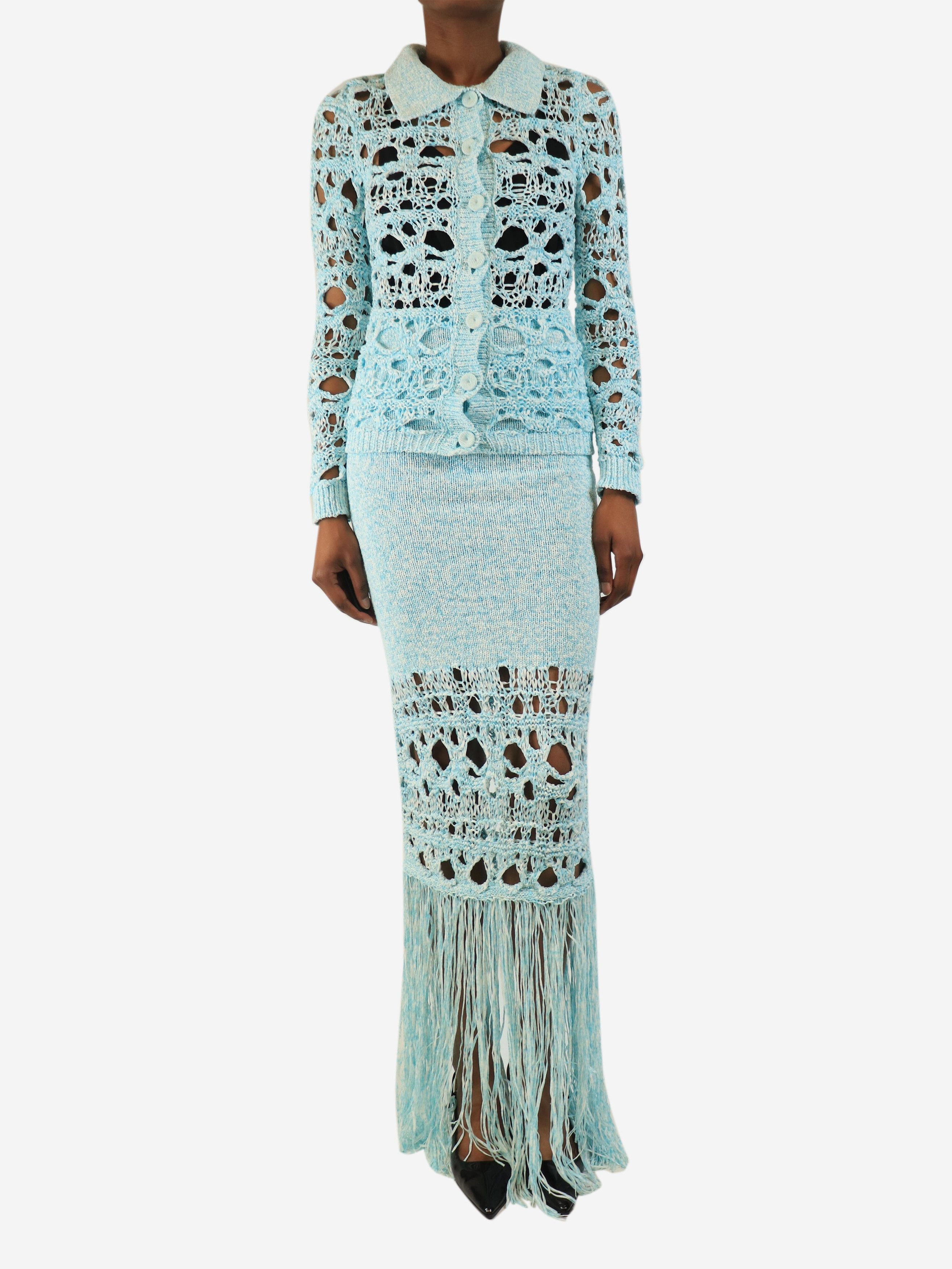 Christopher Esber Blue woven shirt and skirt set - XXS Size XXS / US 00 / IT 34 - 1 Thumbnail