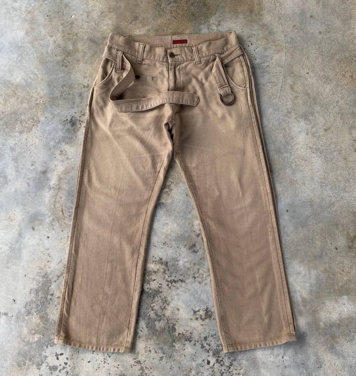 Johnbull VINTAGE JOHNBULL BELTED UTILITY CHINOS WORKWEAR MILITARY Size US 33 - 5 Thumbnail