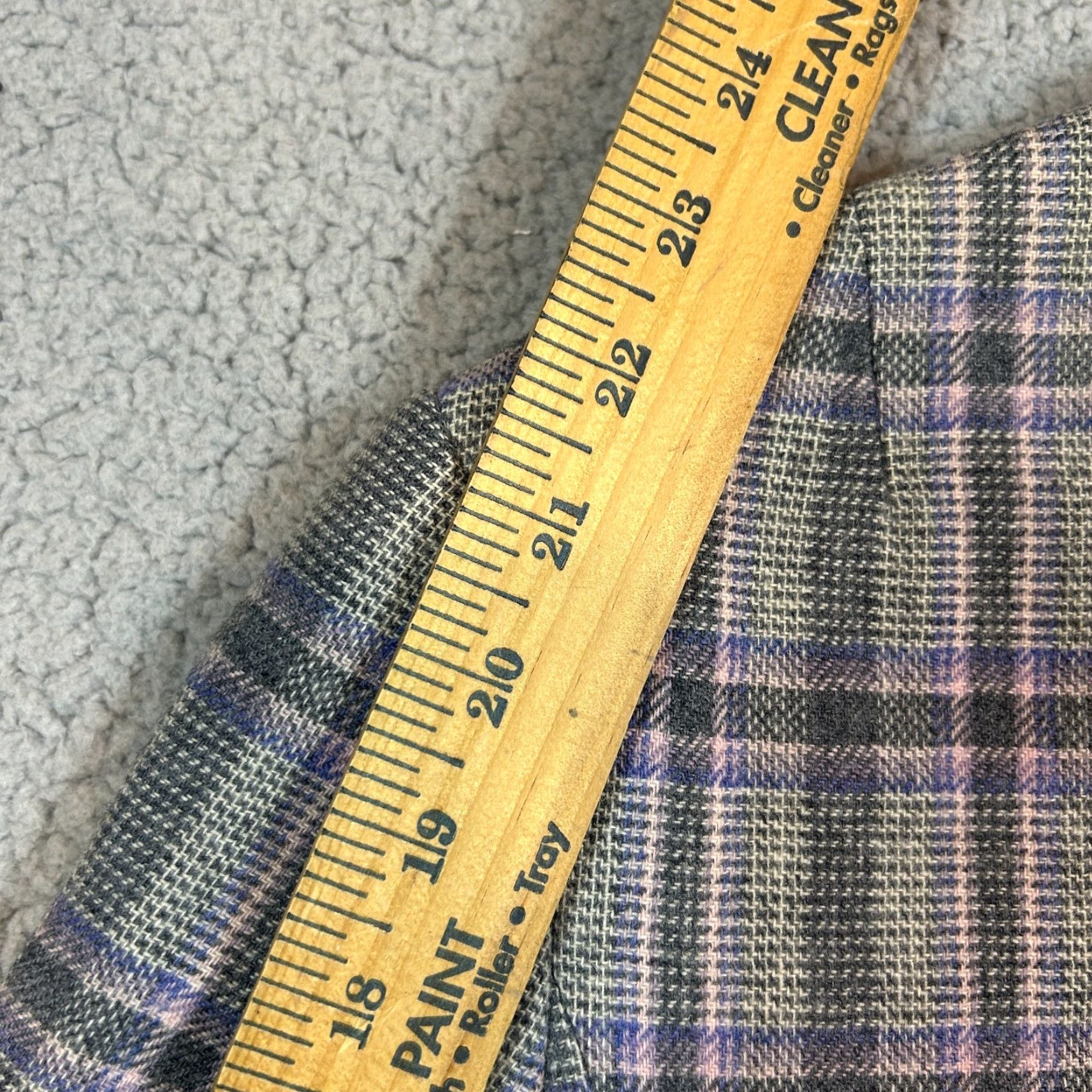 Pendleton VINTAGE Pendleton Blazer Jacket Women Gray 12P Petite Wool Single-Breasted Notch Lapel Work Size XL / US 12-14 / IT 48-50 - 5 Thumbnail