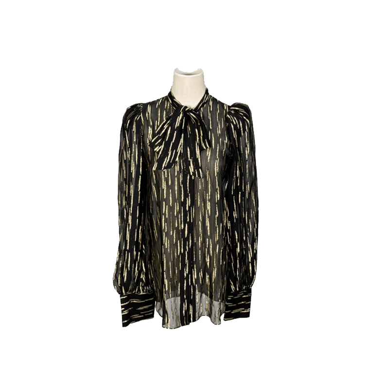 Givenchy Givenchy Color Block Silk Polyester Shirt Size XXS / US 00 / IT 34 - 1 Thumbnail