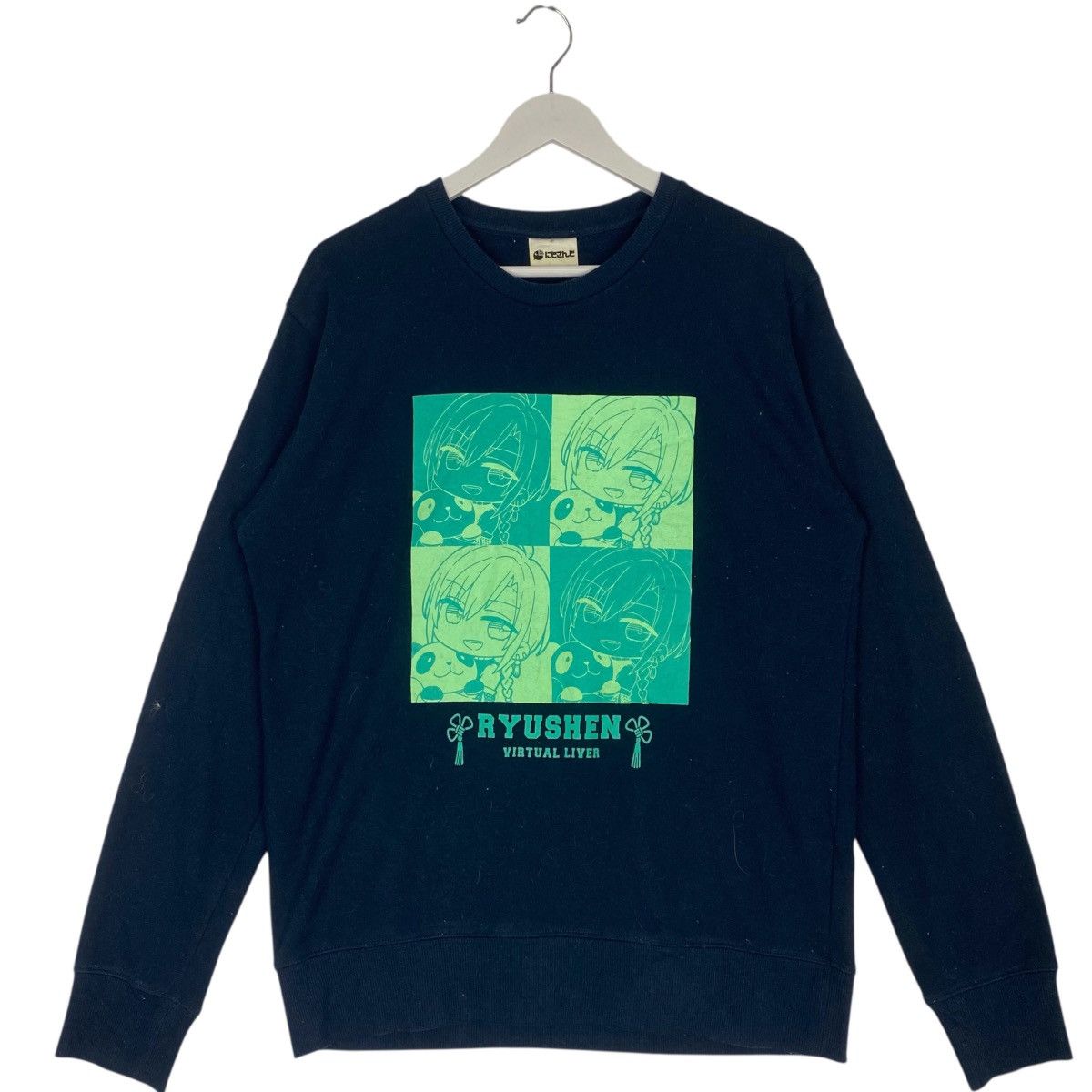 Other Vintage Ryushen Cartoon Printed Black Pullover Jumper Size L Size US L / EU 52-54 / 3 - 1 Thumbnail