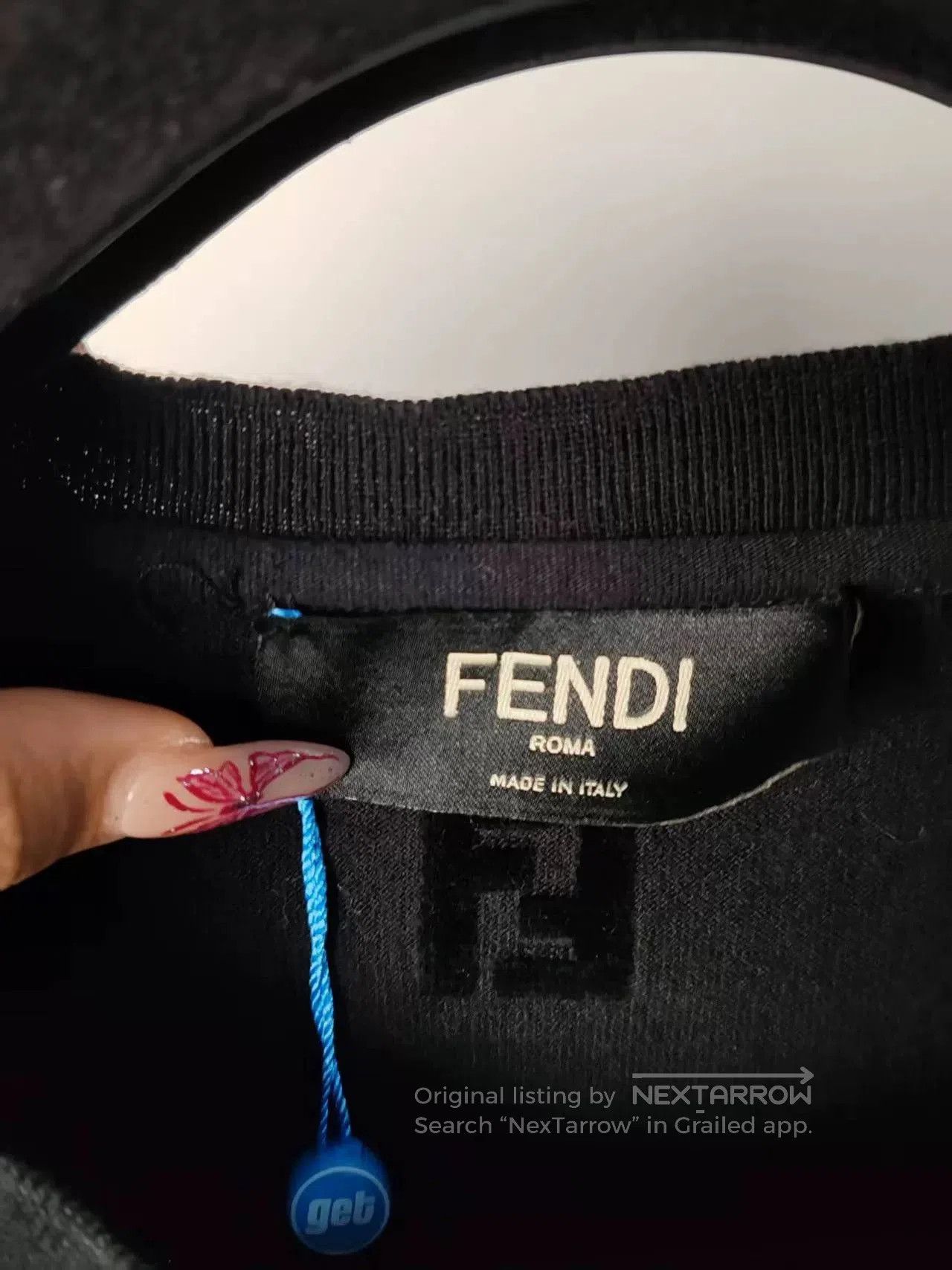 Fendi Fendi Velvet Print Short Sleeve Shirt. Size US M / EU 48-50 / 2 - 3 Thumbnail