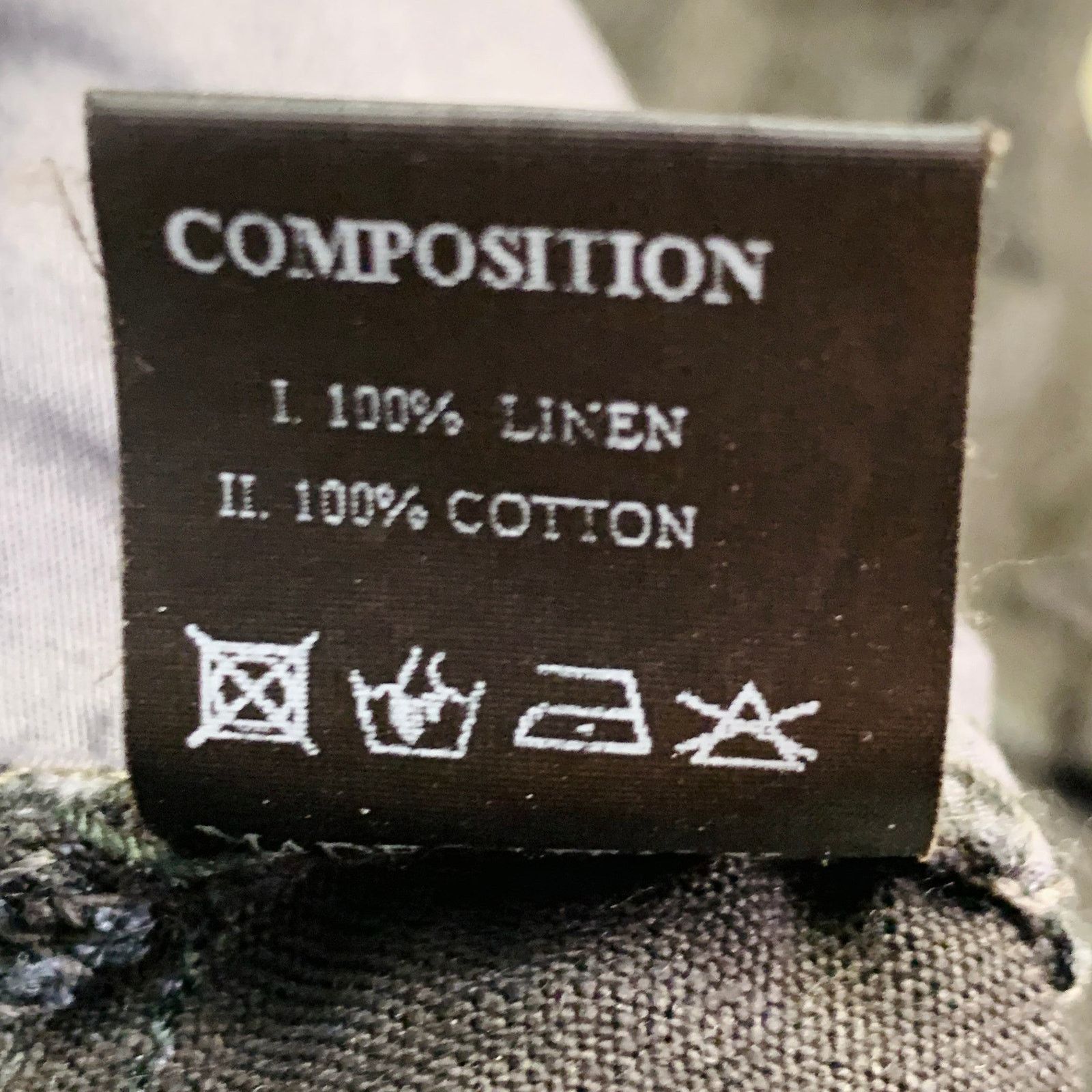 Other Black Linen Narrow Leg Tapered Button Fly Casual Pants Size 27" / US 4 / IT 40 - 6 Thumbnail