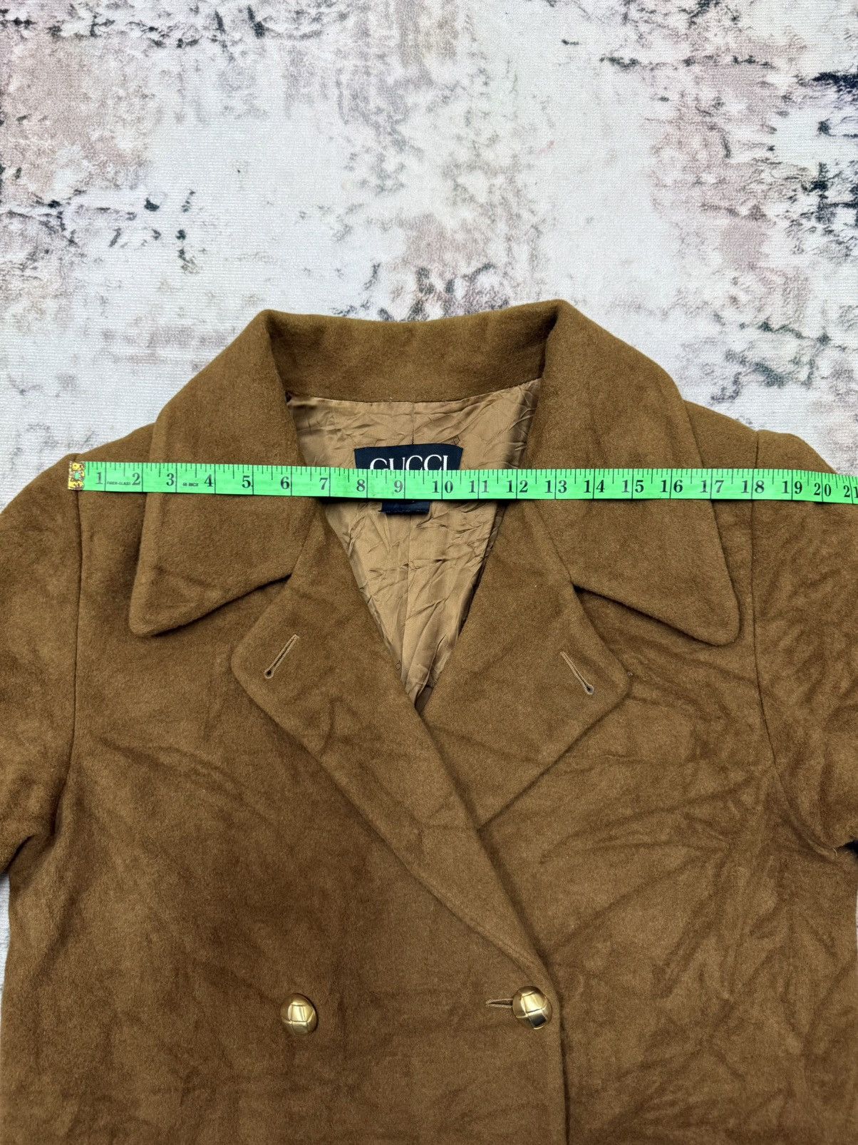 Gucci VINTAGE GUCCI WOOL LONG COATS JACKET BROWN Size M / US 6-8 / IT 42-44 - 23 Thumbnail