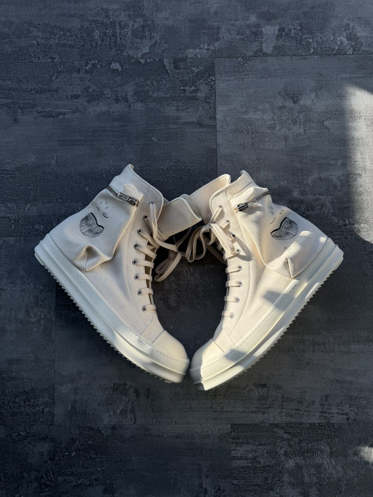 Rick Owens Rick Owens DRKSHDW Cargo Basket high top sneakers Size US 10.5 / EU 43-44 - 5 Thumbnail