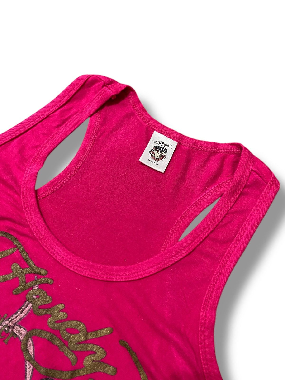 Christian Audigier Y2k Ed Hardy Love Kills Slowly Rhinestone Tank Top Size S / US 4 / IT 40 - 3 Thumbnail