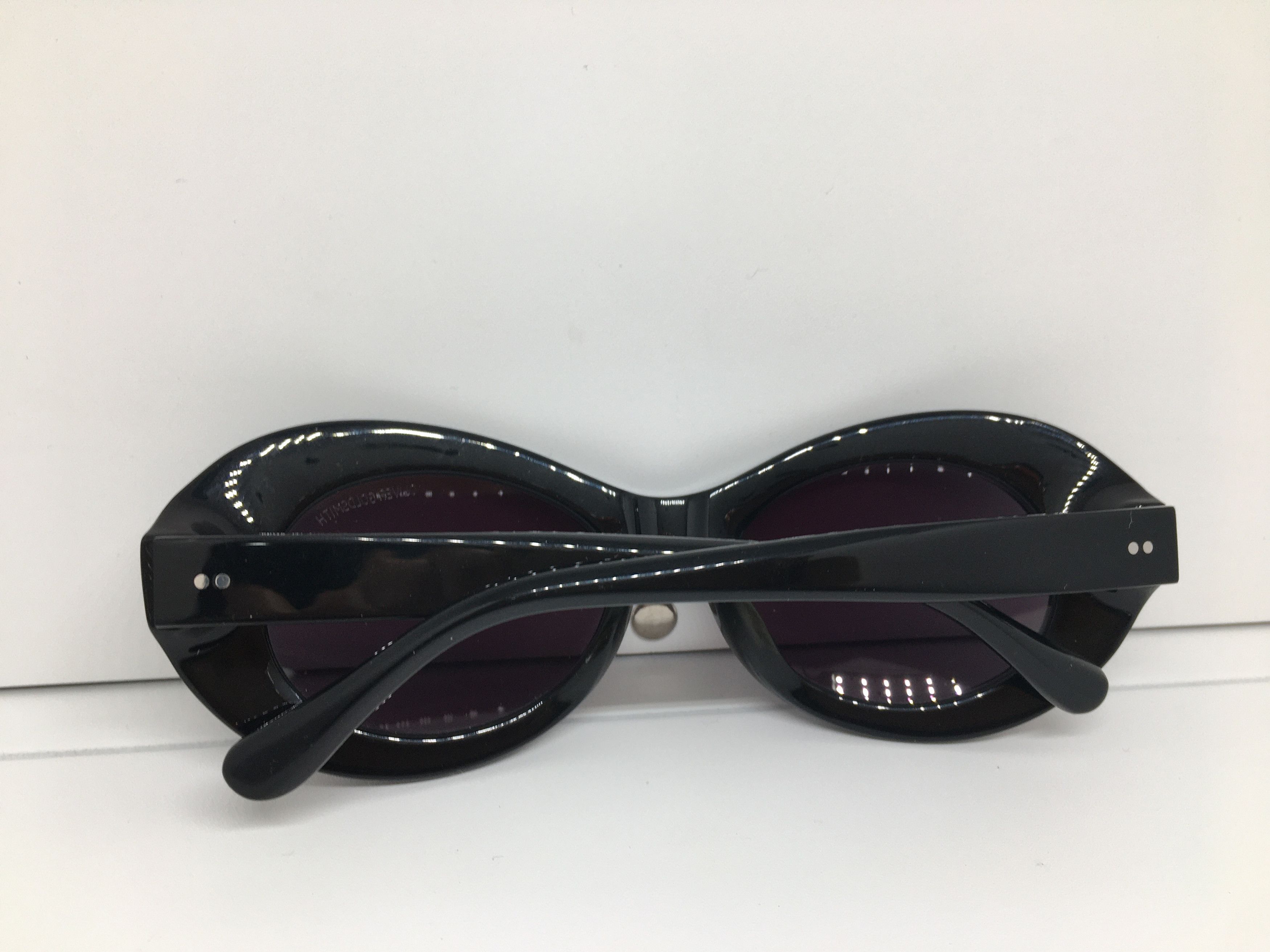 Vintage Oliver Gold Smith Black Jackio Sunglasses Frame Size ONE SIZE - 9 Thumbnail