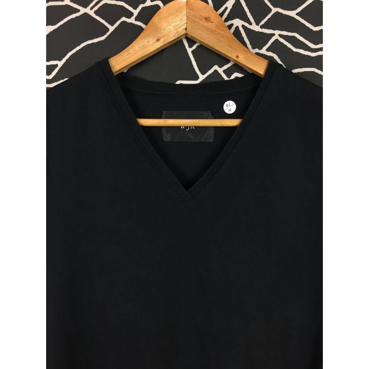 Japanese Brand × wjk WJK Japanese Brand Plain Casual V-Neck Tee Size US S / EU 44-46 / 1 - 3 Thumbnail