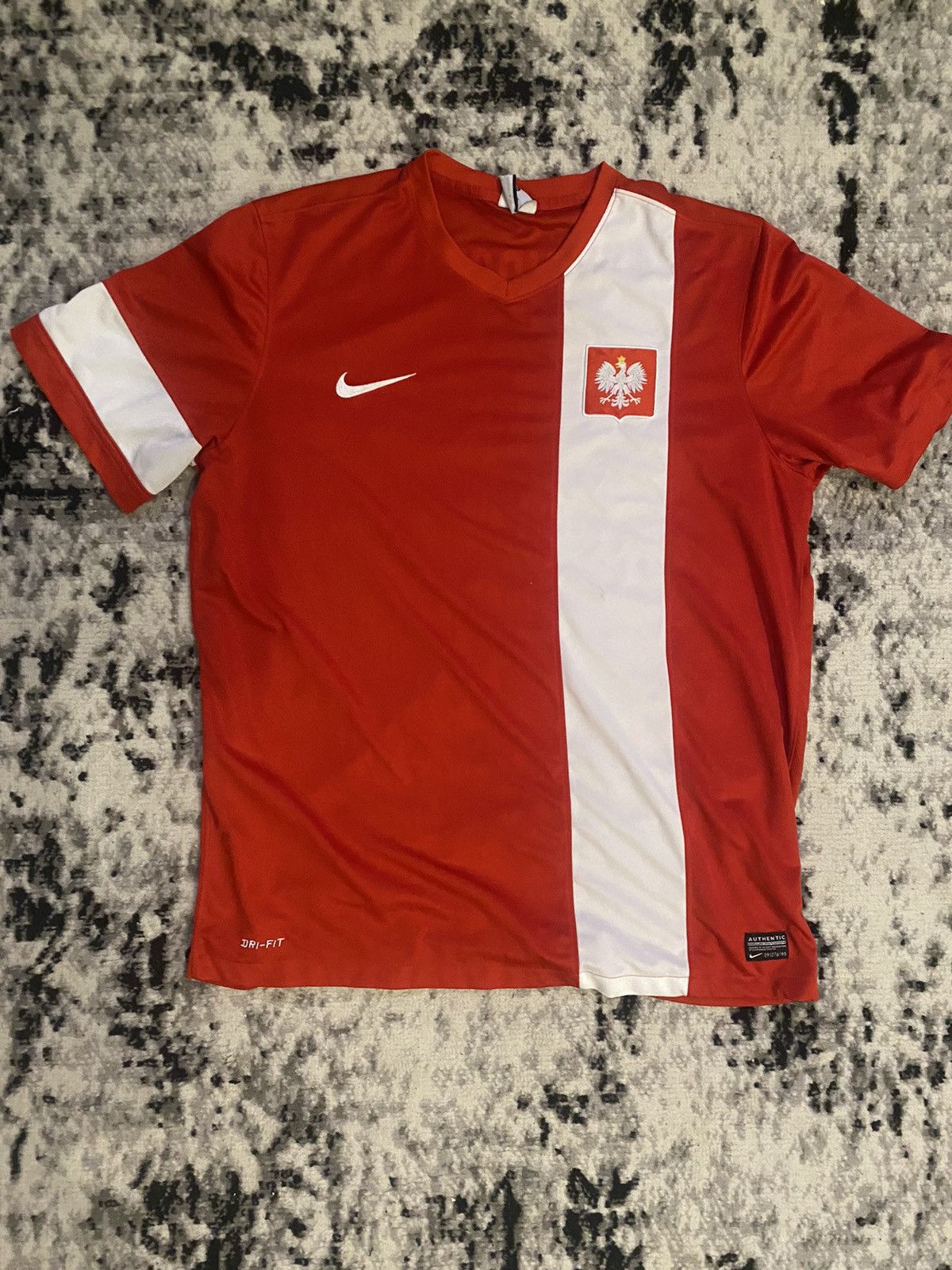 Nike × Vintage Nike Poland 18/19 Jersey #9 Lewandowski Blockcore Y2k Size US XL / EU 56 / 4 - 2 Thumbnail